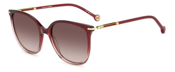 Carolina Herrera HER 0229/S 2OO/HA Occhiali da sole Acetato Rosso Marrone Squadrata Sfumato - immagine 1