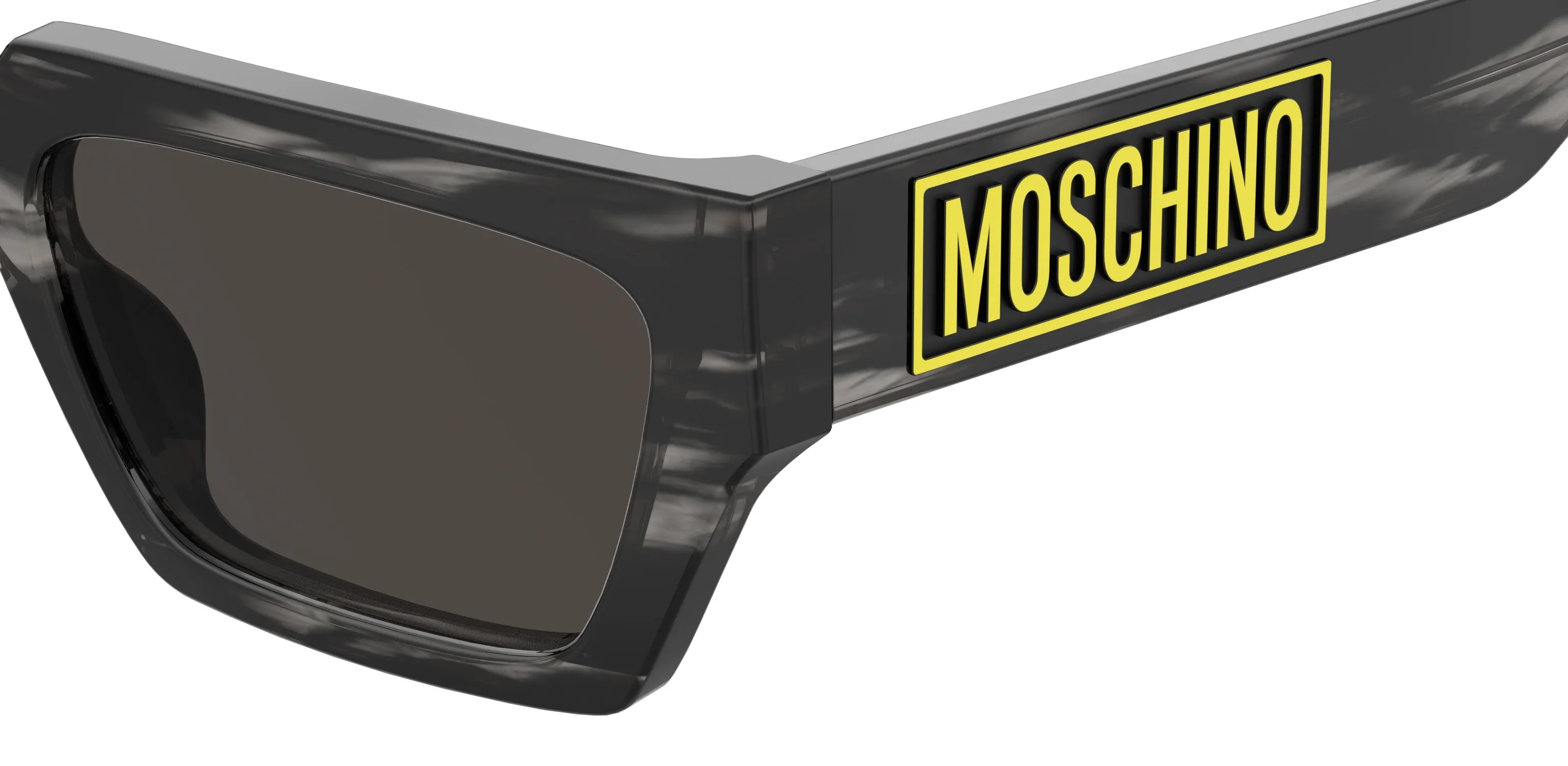 Moschino MOS166/S 2W8/IR Occhiali da sole Acetato Corno grigio Grigio Squadrata - immagine 3