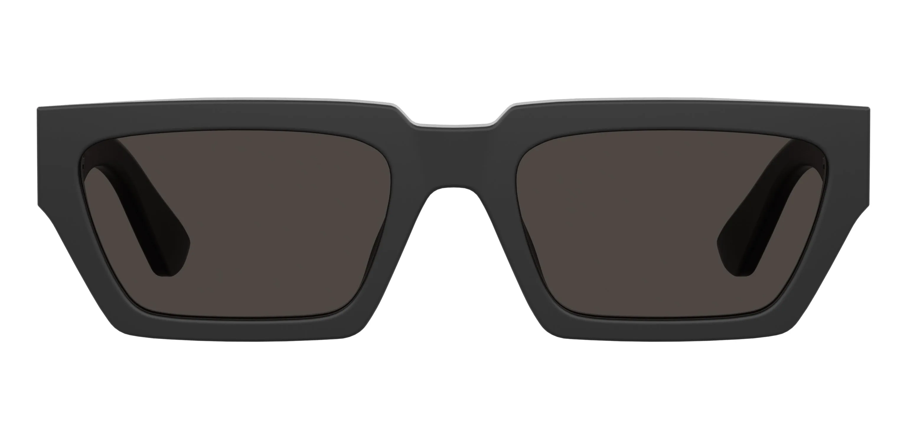Moschino MOS166/S 003/IR Occhiali da sole Acetato Nero-opaco Grigio Squadrata - immagine 2