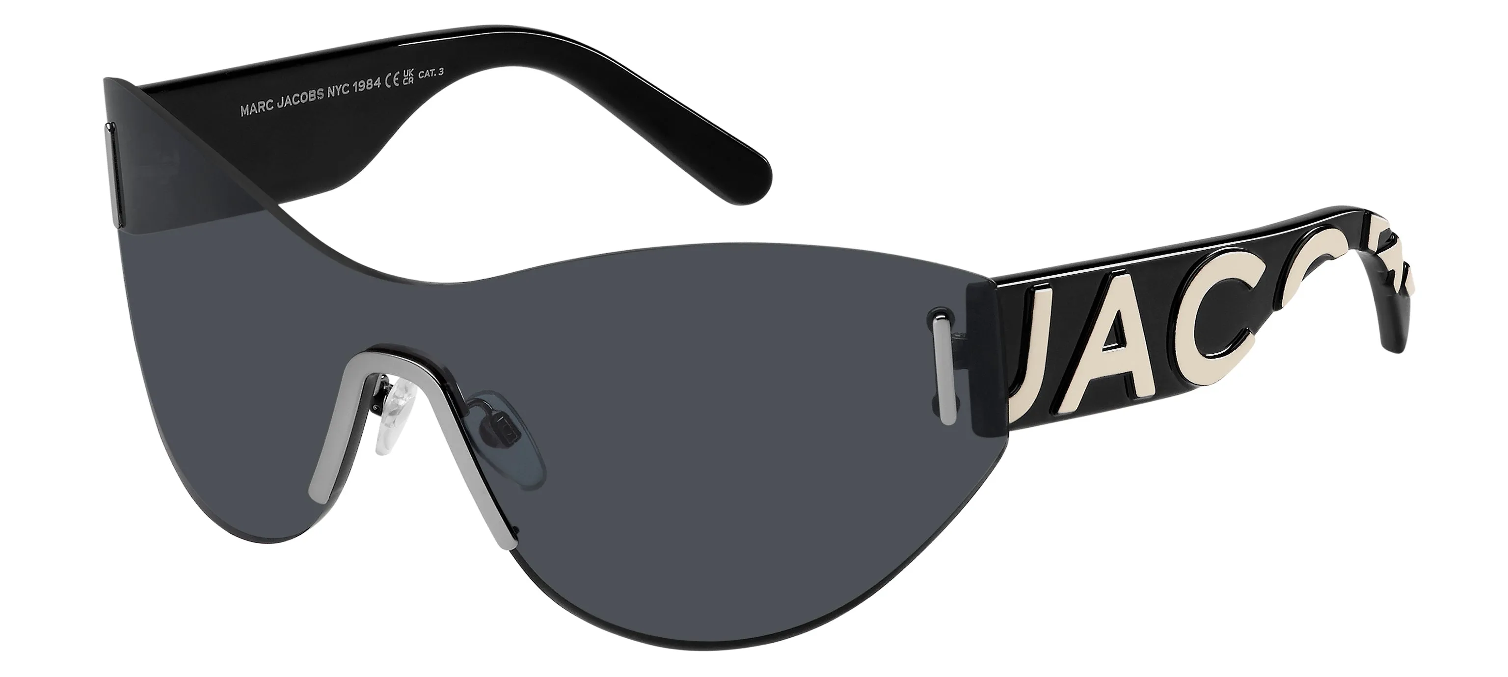 Marc Jacobs MARC 737/S 807/IR Occhiali da sole Metallo Nero Grigio Maschera - immagine 1
