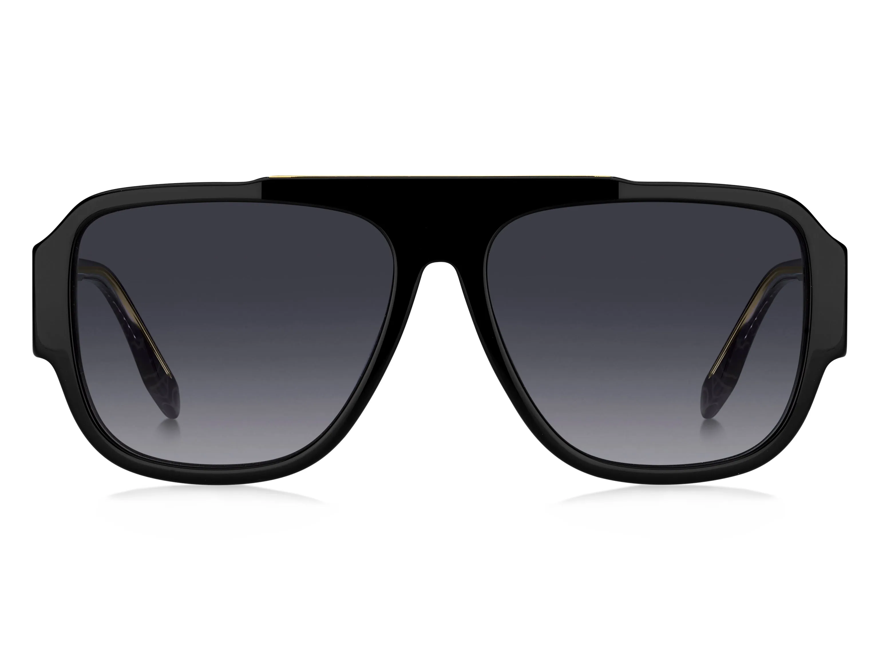Marc Jacobs MARC 756/S 1EI/9O Occhiali da sole Acetato Nero Grigio Squadrata Sfumato - immagine 2