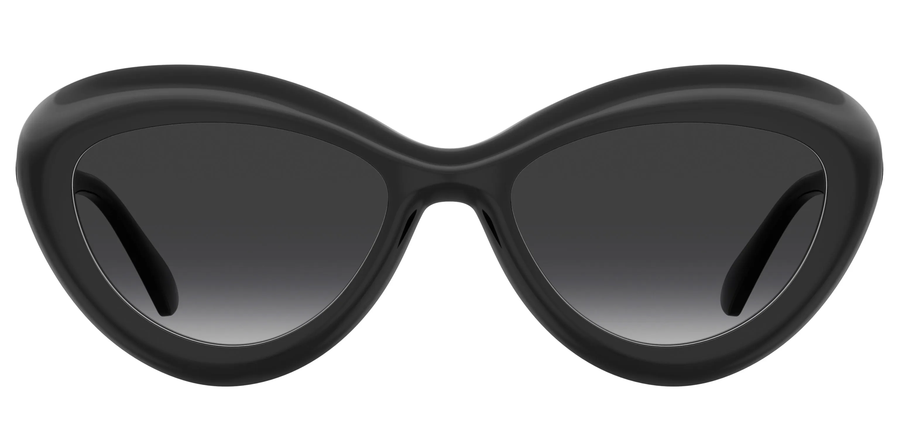 Moschino MOS163/S 807/9O Occhiali da sole Plastica Nero Grigio Cat Eye Sfumato - immagine 2