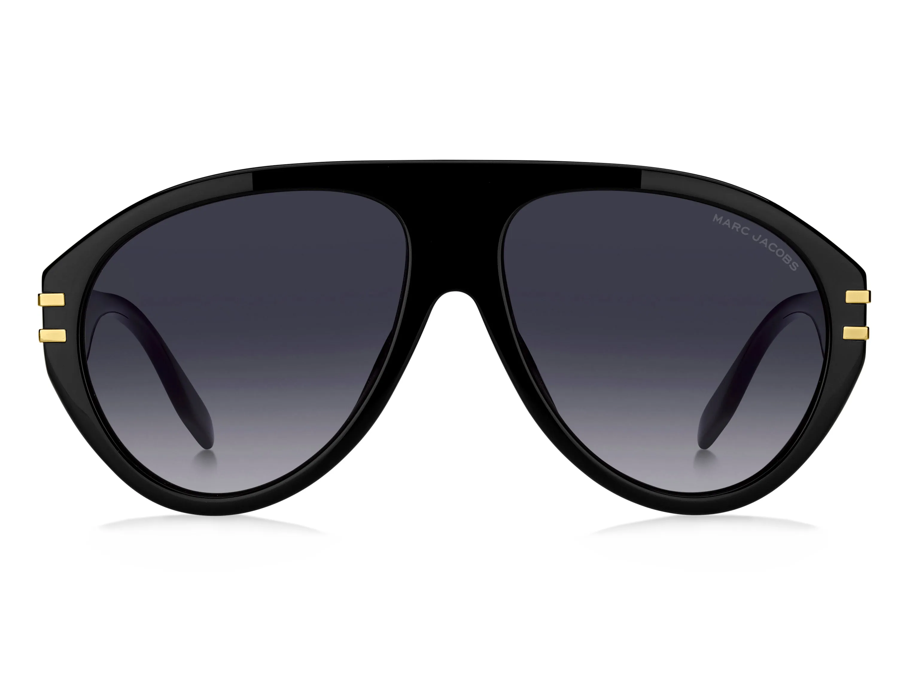 Marc Jacobs MARC 747/S 807/9O Occhiali da sole Acetato Nero Grigio Pilot Sfumato - immagine 2