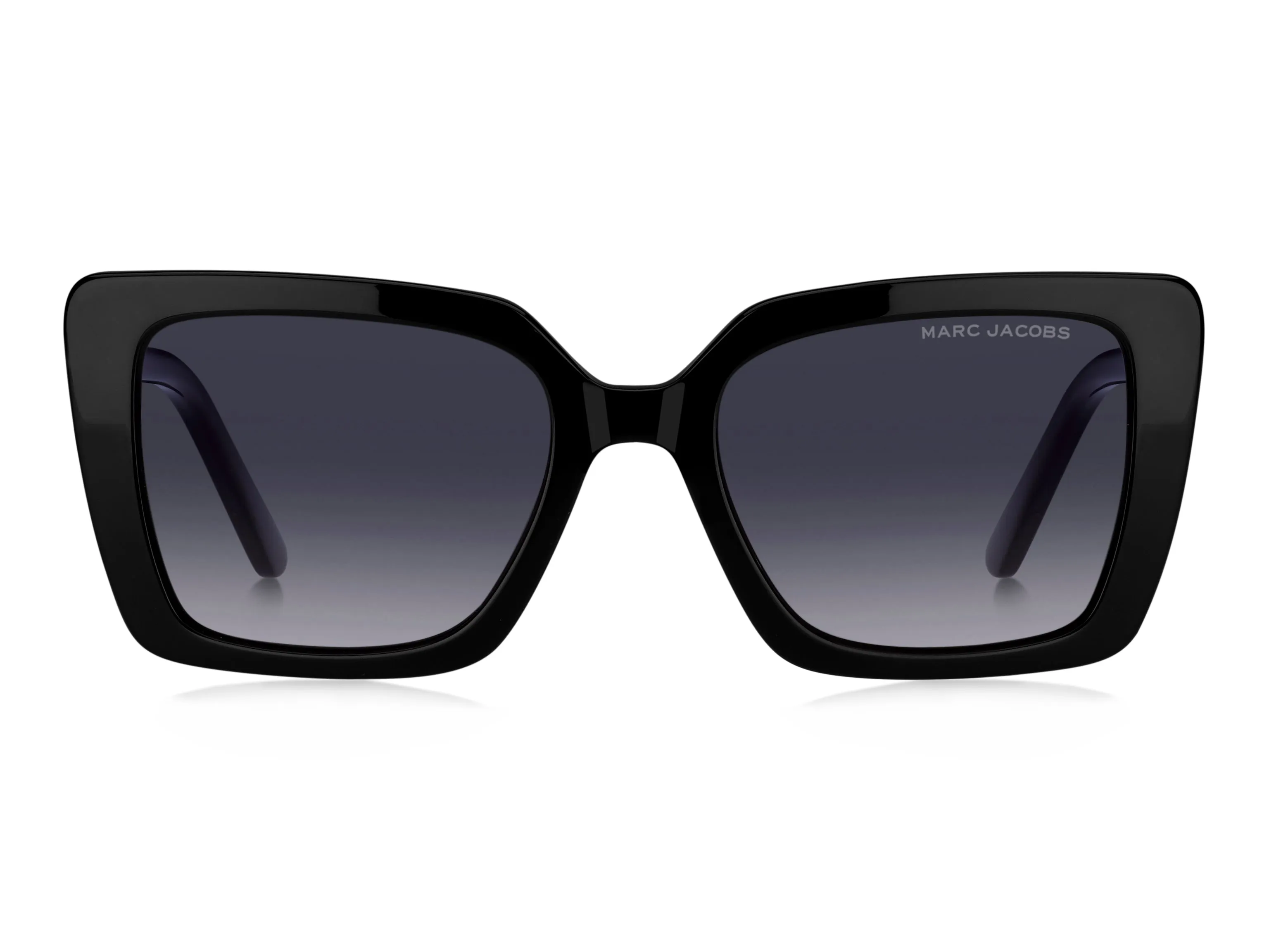 Marc Jacobs MARC 733/S 807/9O Occhiali da sole Acetato Nero Grigio Squadrata Sfumato - immagine 2