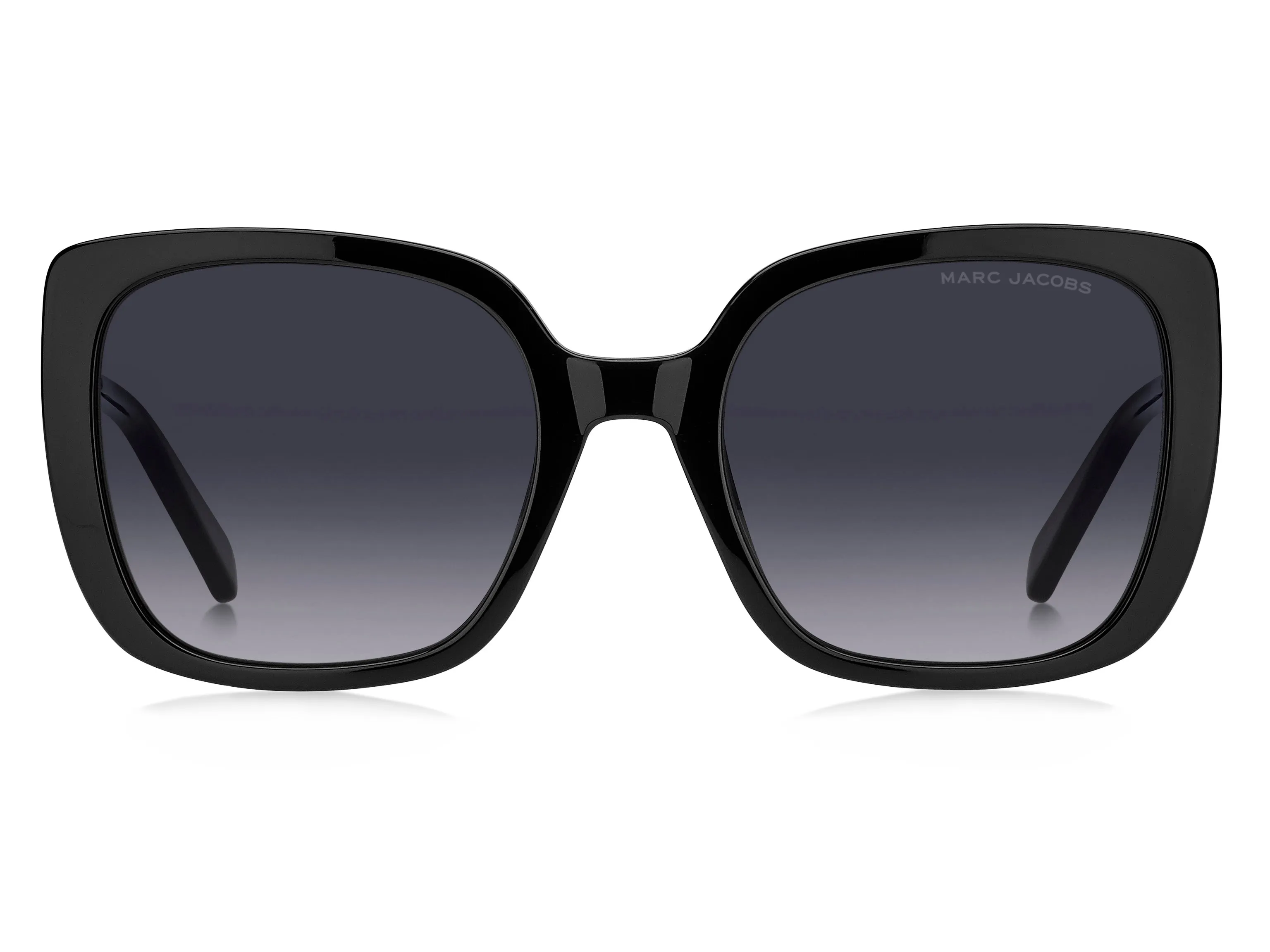Marc Jacobs MARC 727/S 807/9O Occhiali da sole Acetato Nero Grigio Squadrata Sfumato - immagine 2