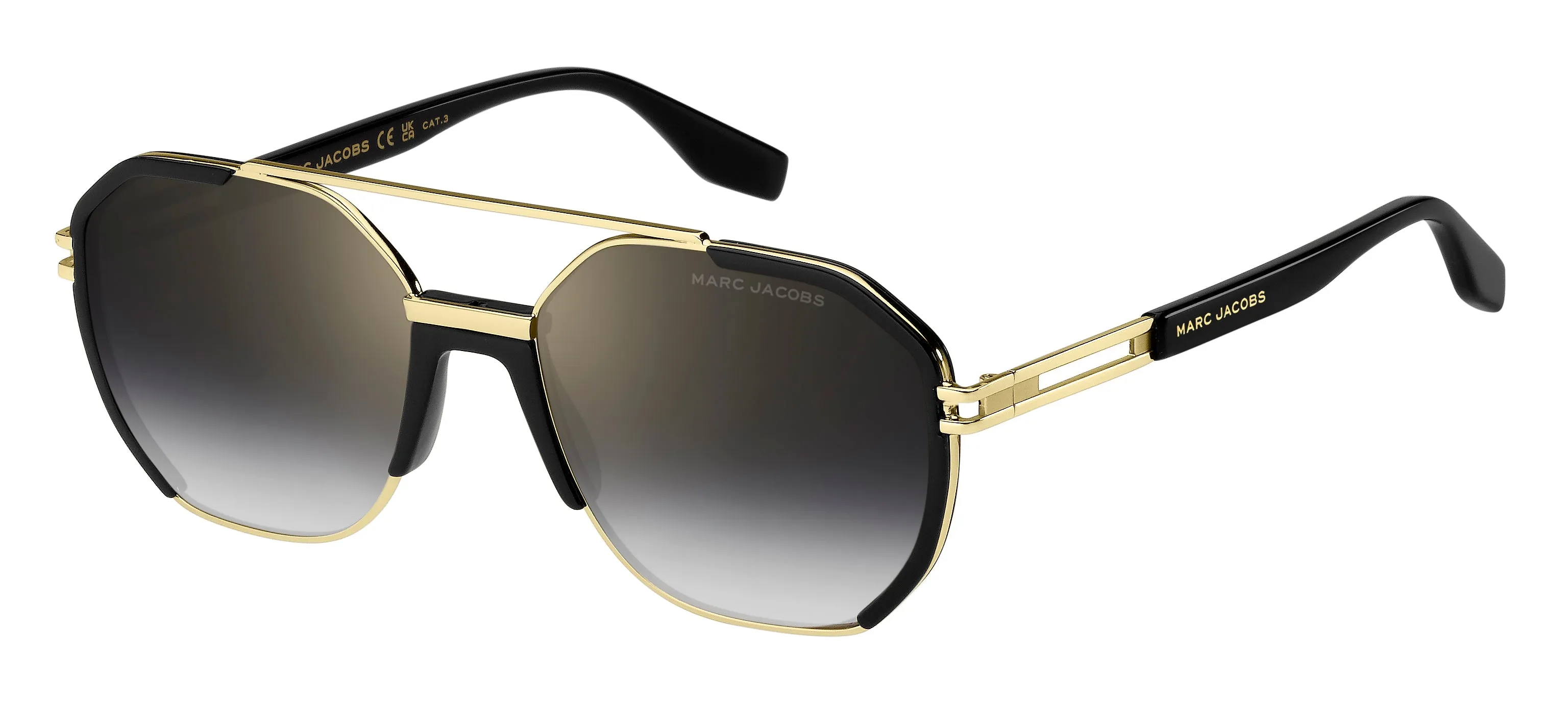 Marc Jacobs MARC 749/S RHL/FQ Occhiali da sole Metallo Oro Grigio/oro Pilot Specchiate Sfumato - immagine 1
