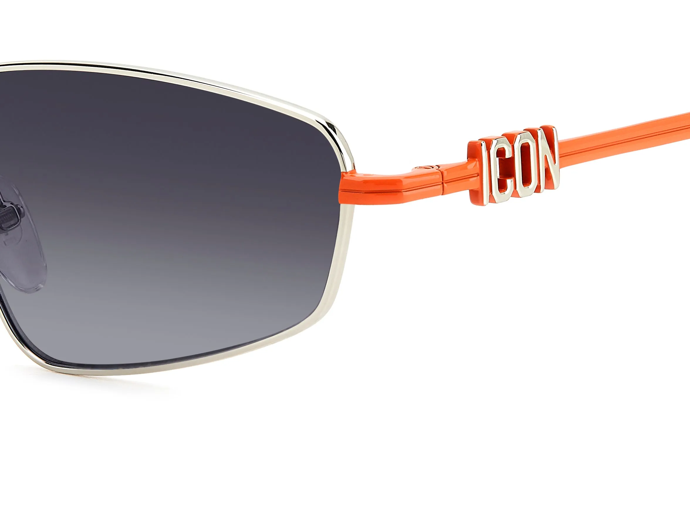 Dsquared2 ICON 0015/S G2I/9O Occhiali da sole Metallo Palladio Grigio Geometrica Normale Sfumato - immagine 3
