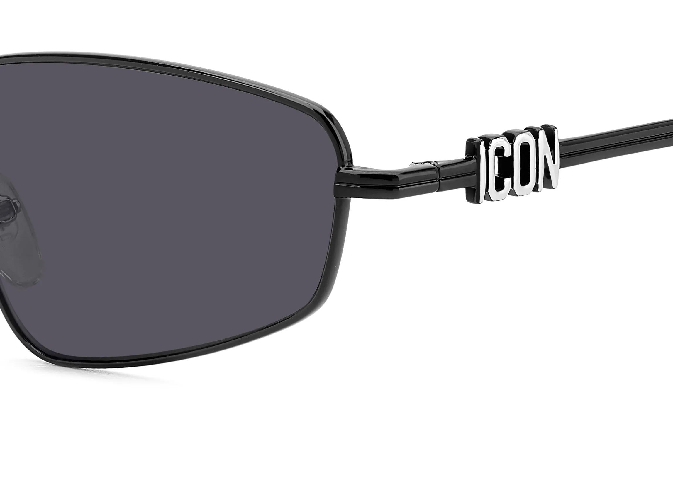 Dsquared2 ICON 0015/S 807/IR Occhiali da sole Metallo Nero Grigio Geometrica Normale - immagine 3