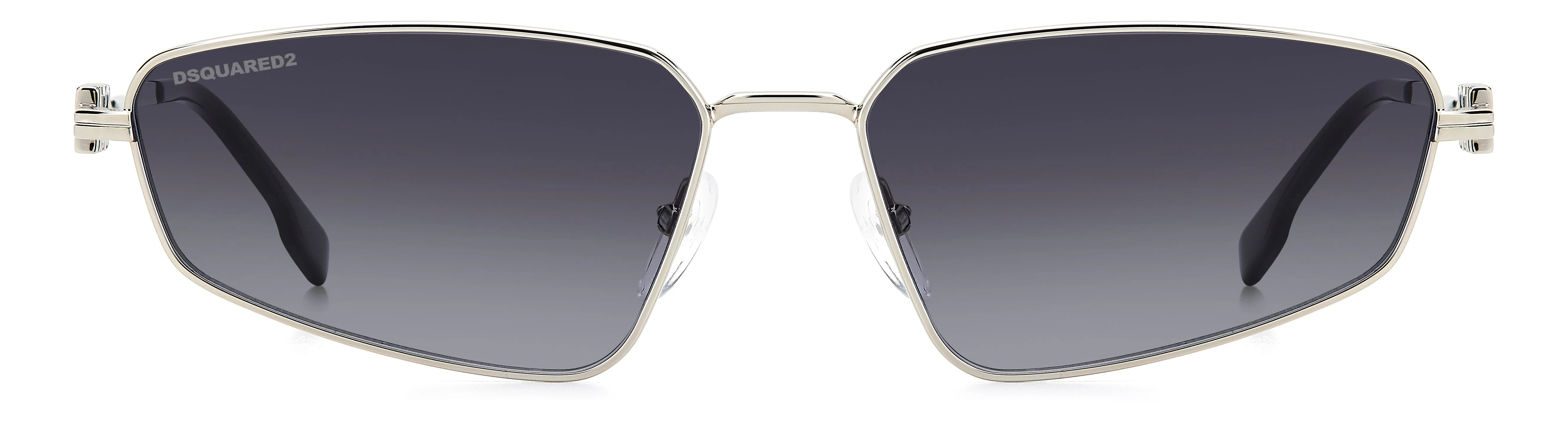 Dsquared2 ICON 0015/S 010/9O Occhiali da sole Metallo Palladio Grigio Geometrica Normale Sfumato - immagine 2