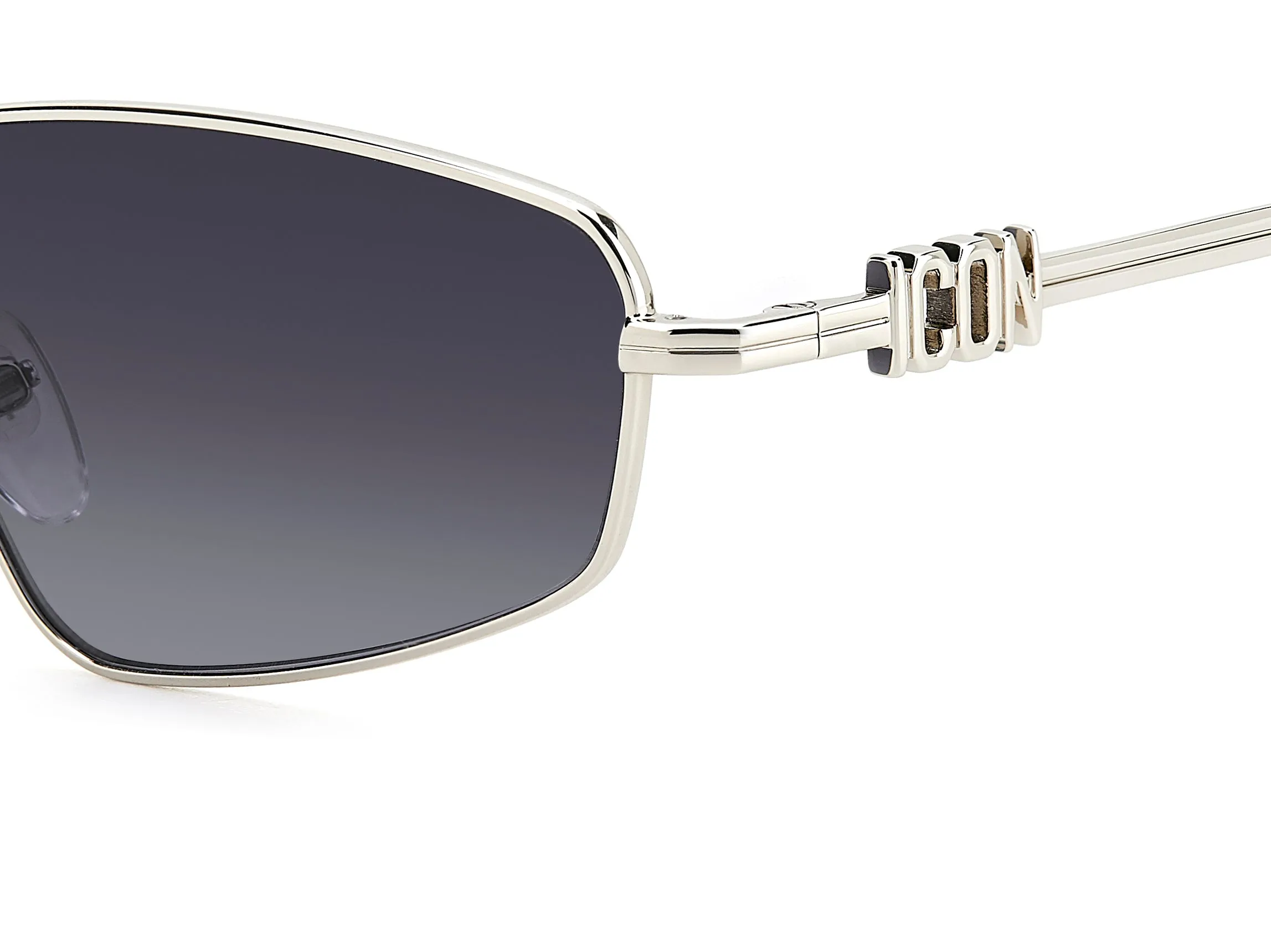 Dsquared2 ICON 0015/S 010/9O Occhiali da sole Metallo Palladio Grigio Geometrica Normale Sfumato - immagine 3
