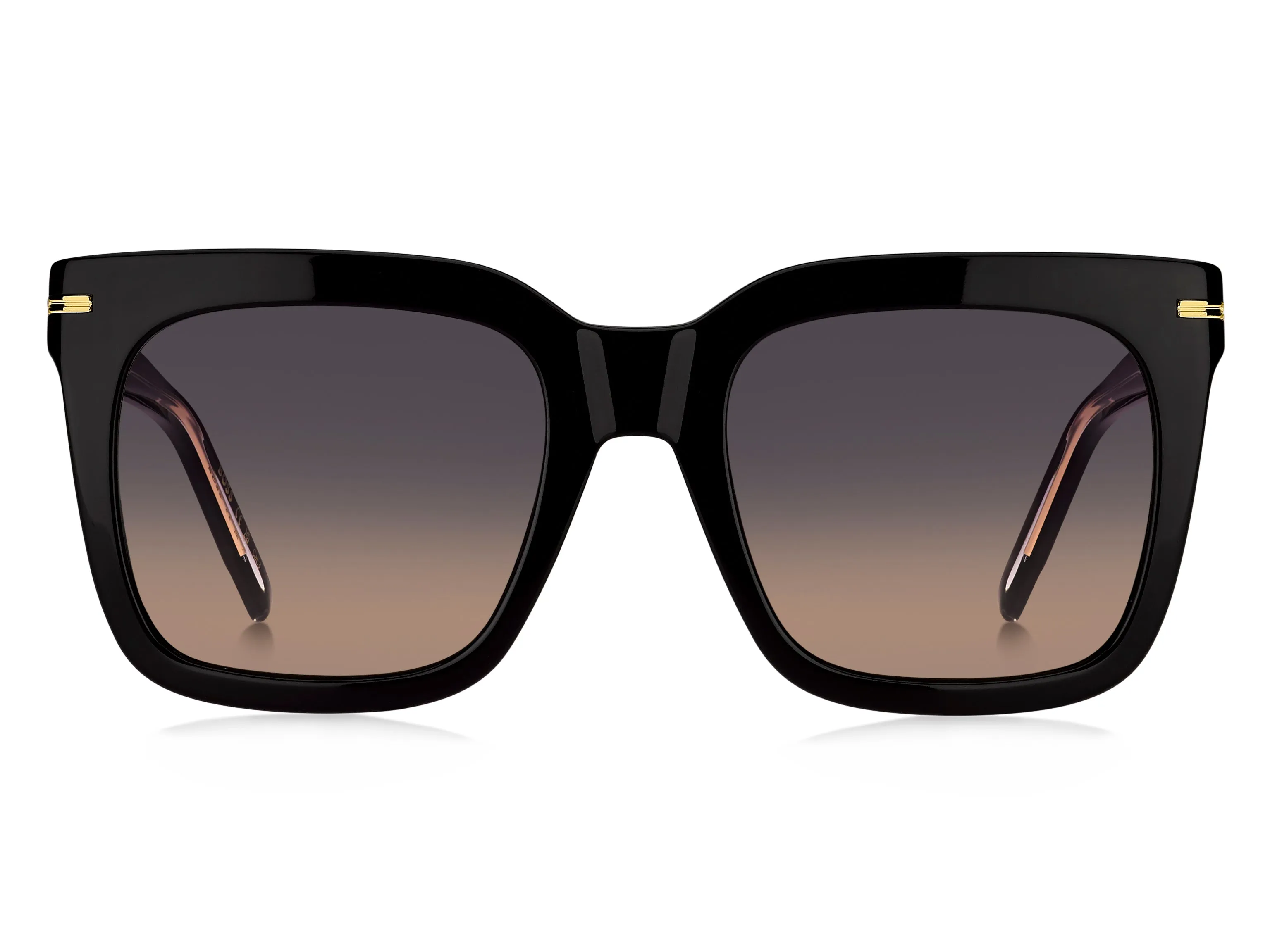 Hugo Boss BOSS 1656/S 807/PR Occhiali da sole Acetato Nero Multicolore Squadrata Sfumato - immagine 2