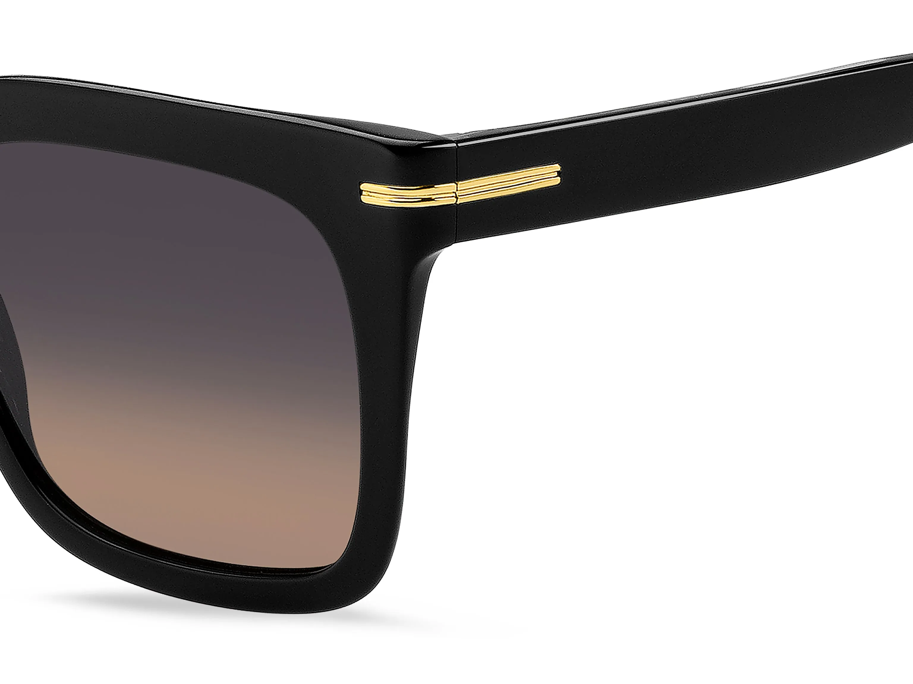 Hugo Boss BOSS 1656/S 807/PR Occhiali da sole Acetato Nero Multicolore Squadrata Sfumato - immagine 3