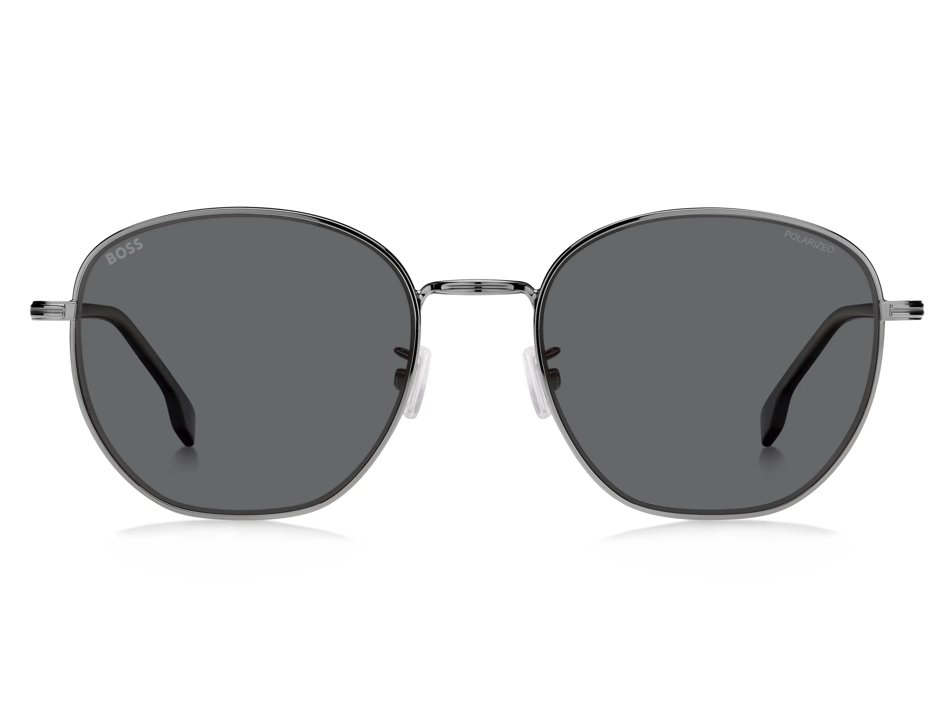 Hugo Boss BOSS 1671/F/SK KJ1/M9 Occhiali da sole Acciaio Canna di fucile Grigio Rotonda Polarizzata - immagine 2