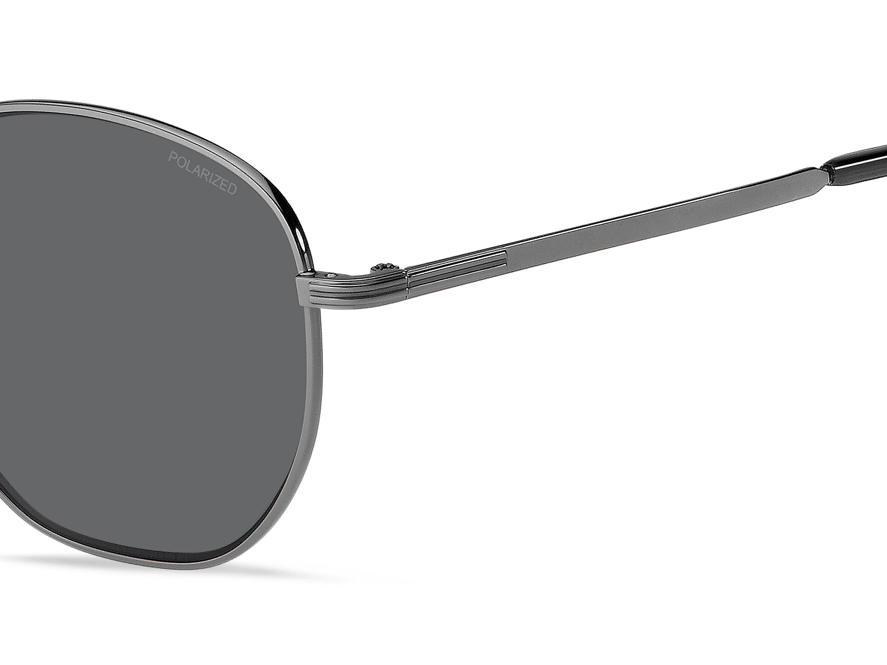 Hugo Boss BOSS 1671/F/SK KJ1/M9 Occhiali da sole Acciaio Canna di fucile Grigio Rotonda Polarizzata - immagine 3