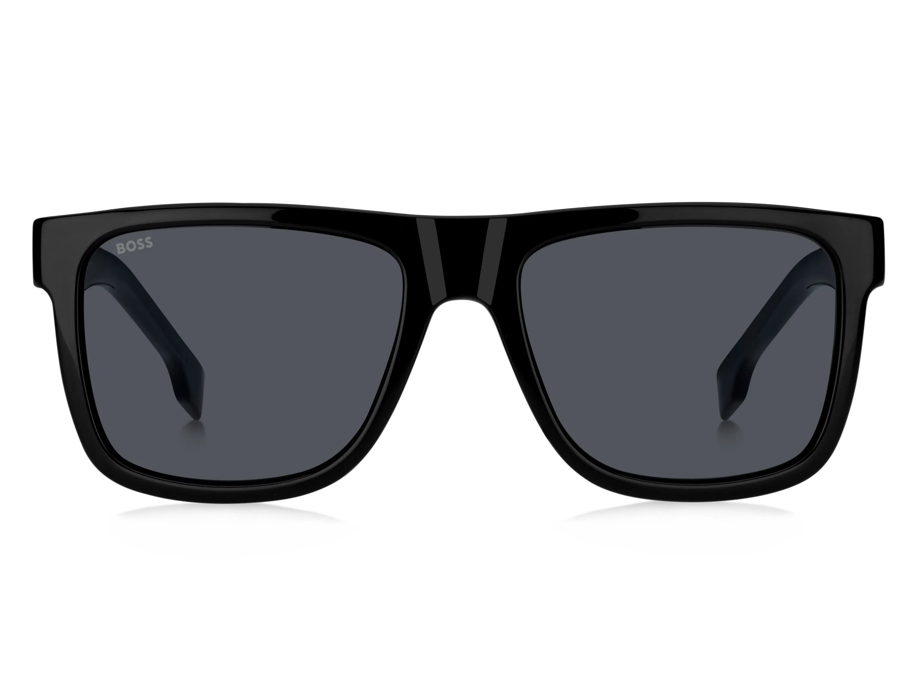 Hugo Boss BOSS 1647/S 807/IR Occhiali da sole Iniettato Nero Grigio Squadrata - immagine 2