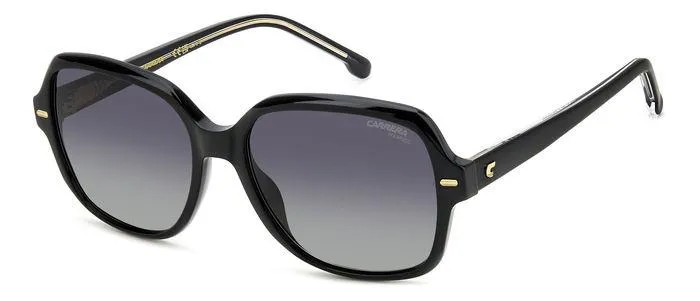 Carrera CARRERA 3028/S 807/WJ Occhiali da sole Acetato Nero Grigio Squadrata Polarizzata Sfumato - immagine 1