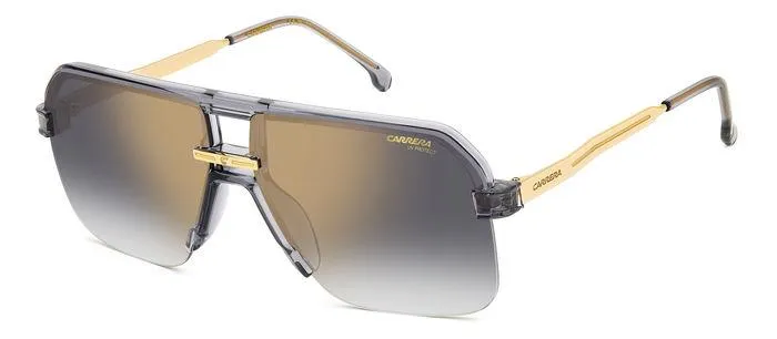 Carrera CARRERA 1066/S KB7/FQ Occhiali da sole Plastica Grigio Grigio/oro Squadrata Normale Sfumato - immagine 1