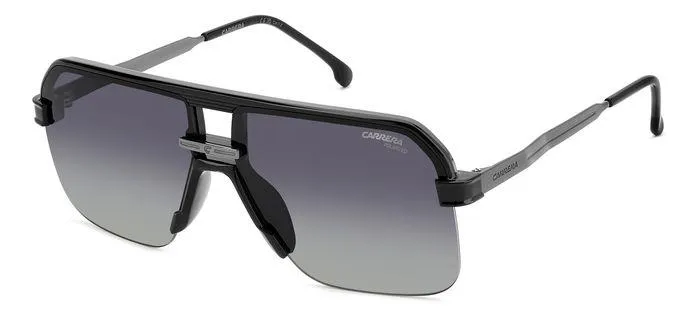 Carrera CARRERA 1066/S 807/WJ Occhiali da sole Plastica Nero Grigio Squadrata Polarizzata Sfumato - immagine 1