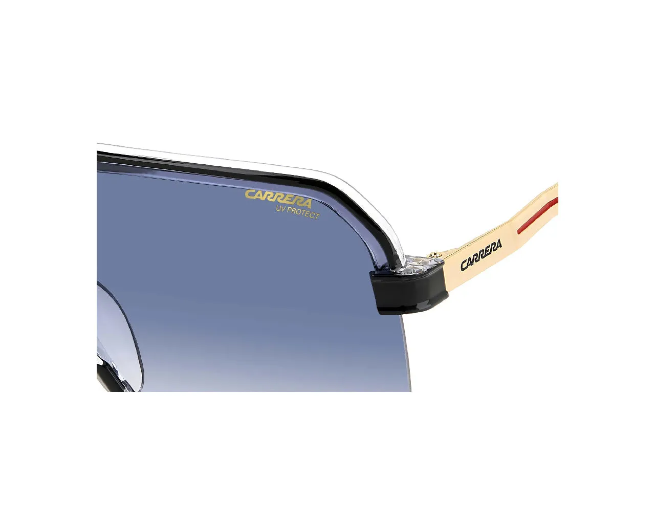 Carrera CARRERA 1066/S 7C5/08 Occhiali da sole Plastica Nero Blu Squadrata Normale Sfumato - immagine 4