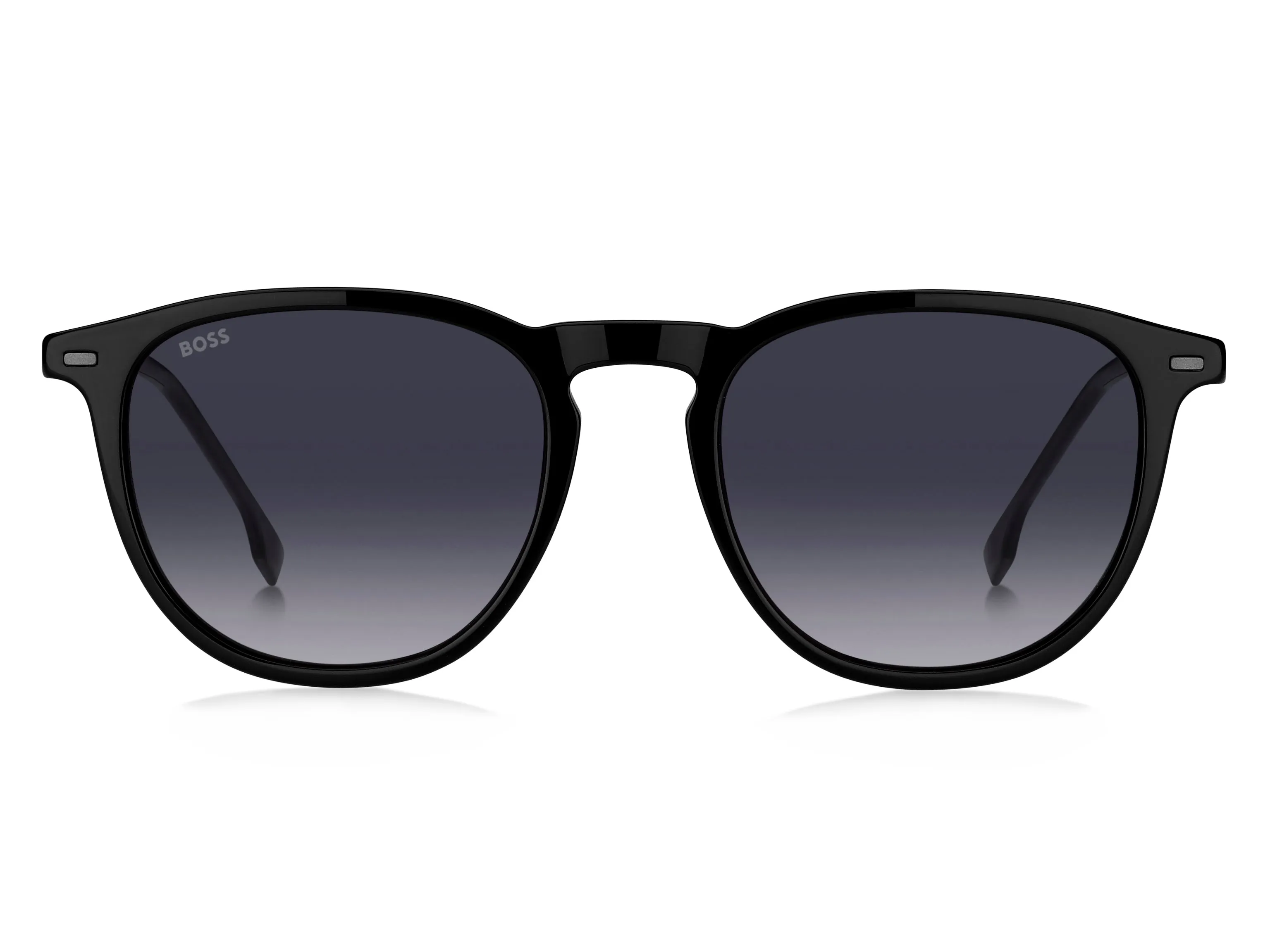 Hugo Boss BOSS 1639/S ANS/9O Occhiali da sole Acetato Nero Grigio Rotonda Sfumato - immagine 2