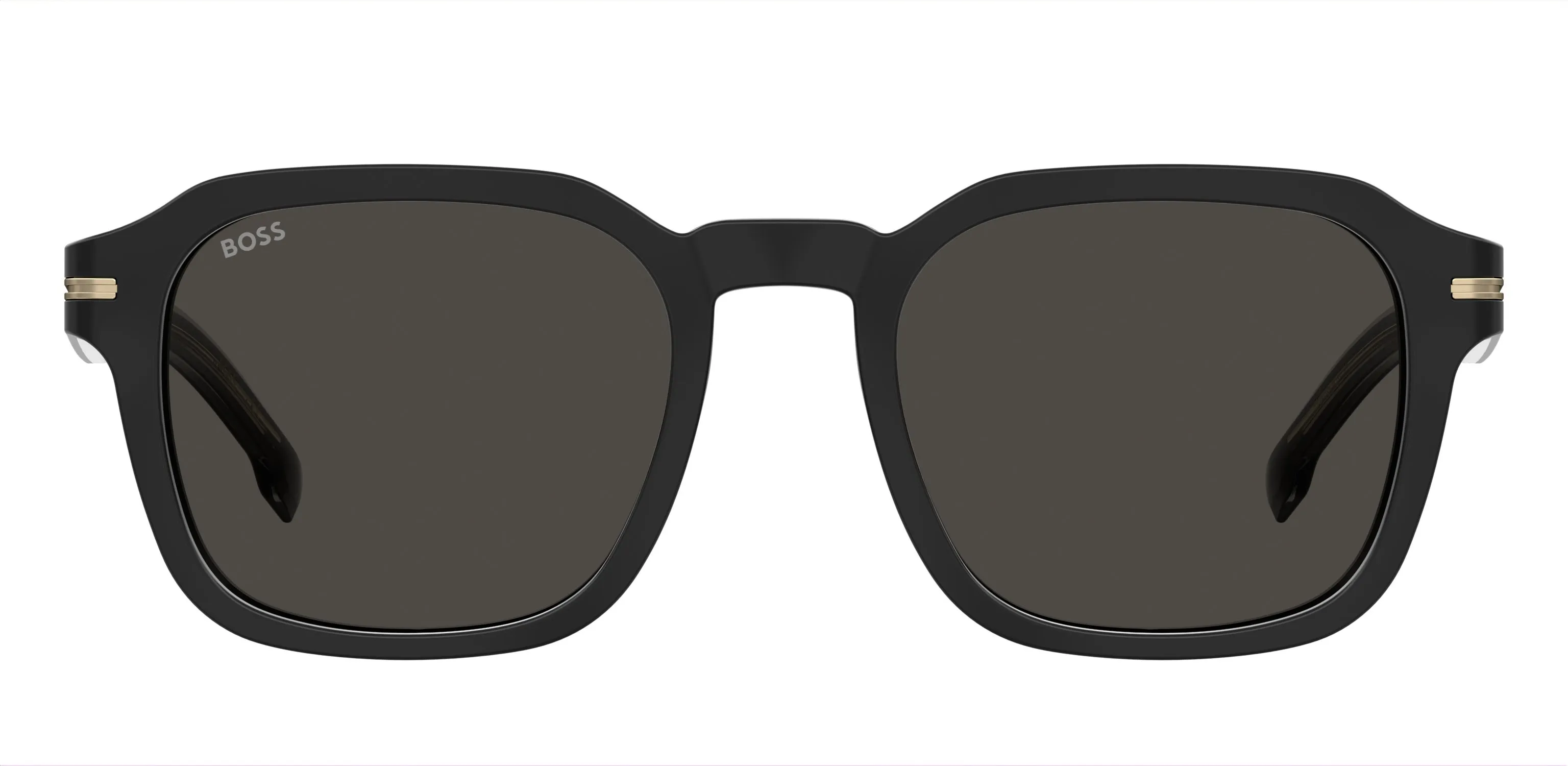 Hugo Boss BOSS 1627/S 807/IR Occhiali da sole Acetato Nero Grigio Squadrata - immagine 2