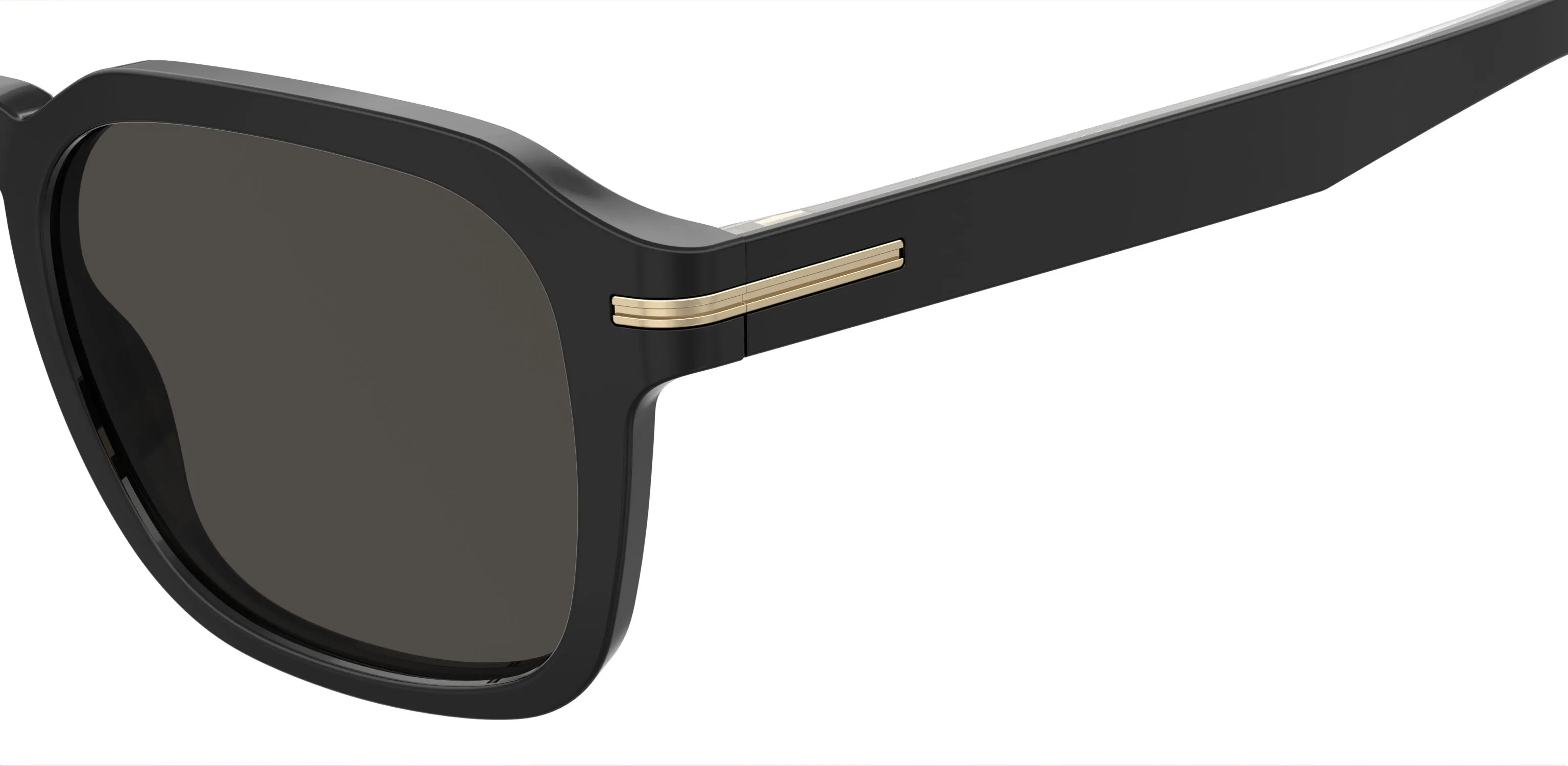 Hugo Boss BOSS 1627/S 807/IR Occhiali da sole Acetato Nero Grigio Squadrata - immagine 3