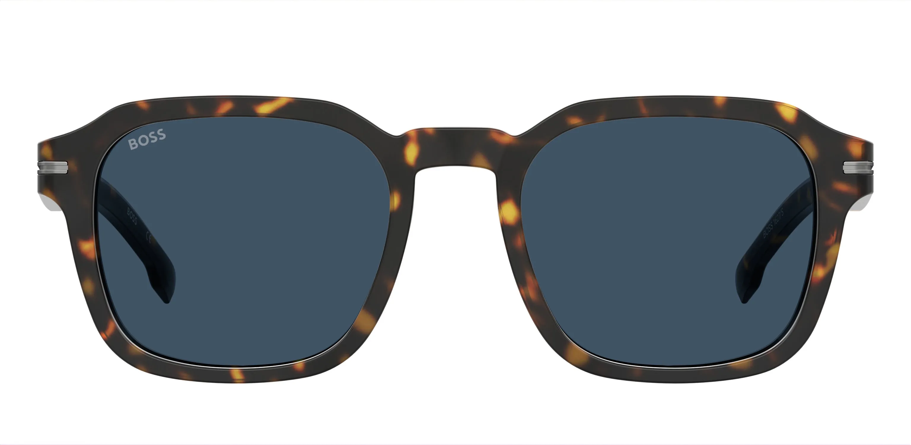 Hugo Boss BOSS 1627/S 086/KU Occhiali da sole Acetato Havana Blu Squadrata - immagine 2
