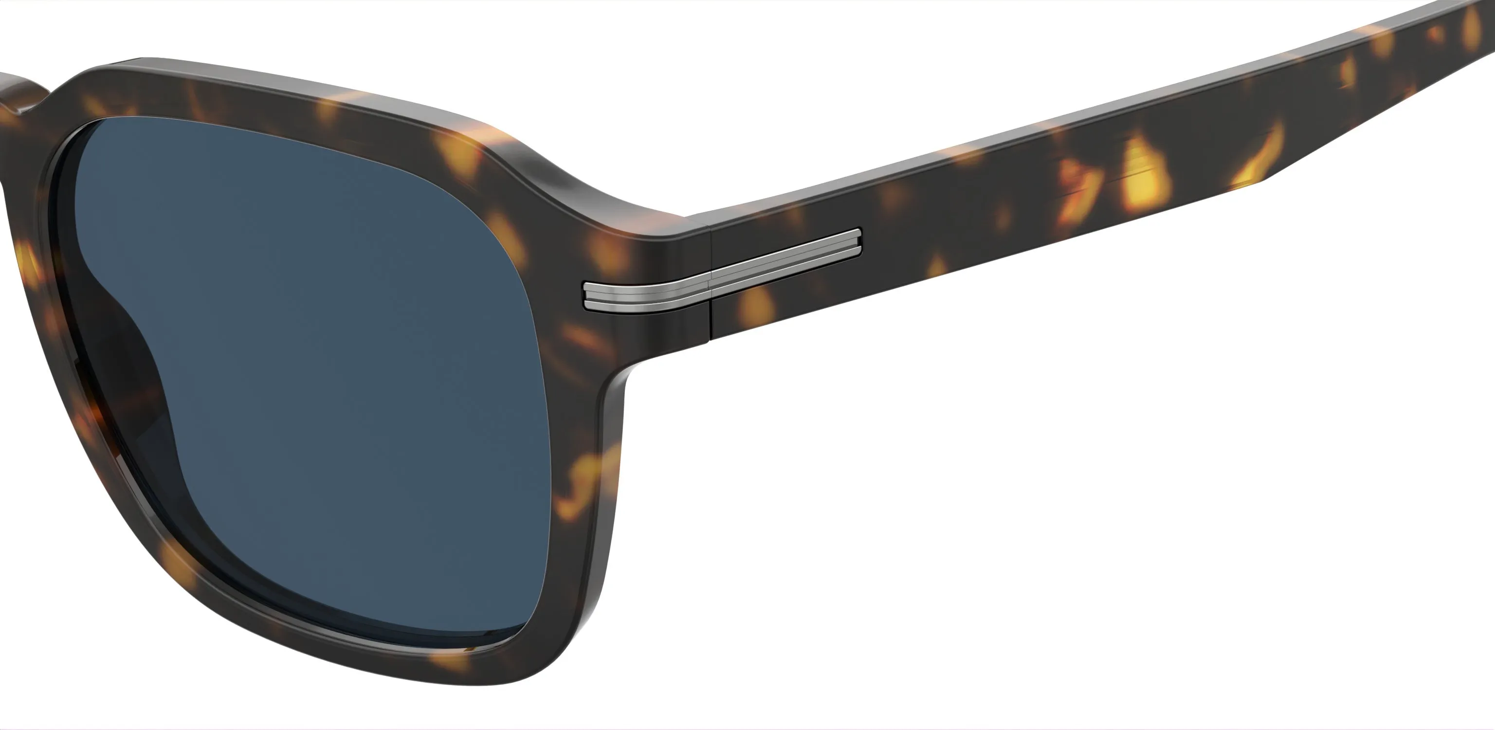 Hugo Boss BOSS 1627/S 086/KU Occhiali da sole Acetato Havana Blu Squadrata - immagine 3