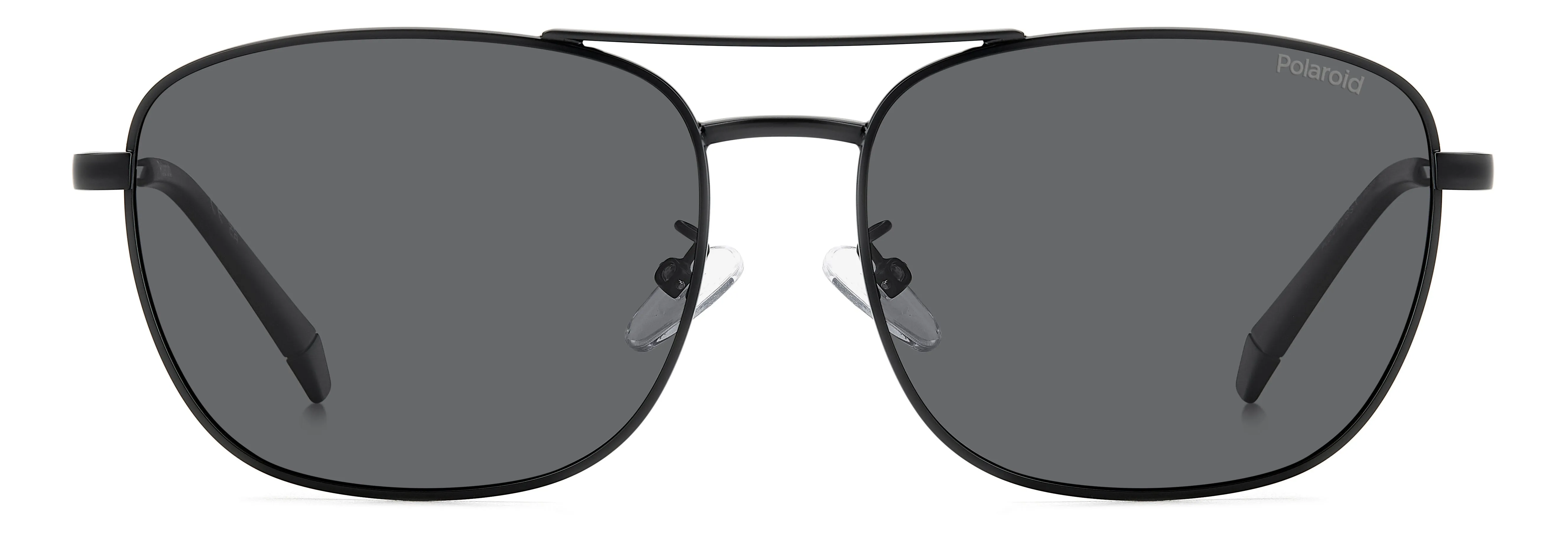 Polaroid PLD 4172/G/S/X 003/M9 Occhiali da sole Metallo Nero-opaco Grigio Squadrata Polarizzata - immagine 2