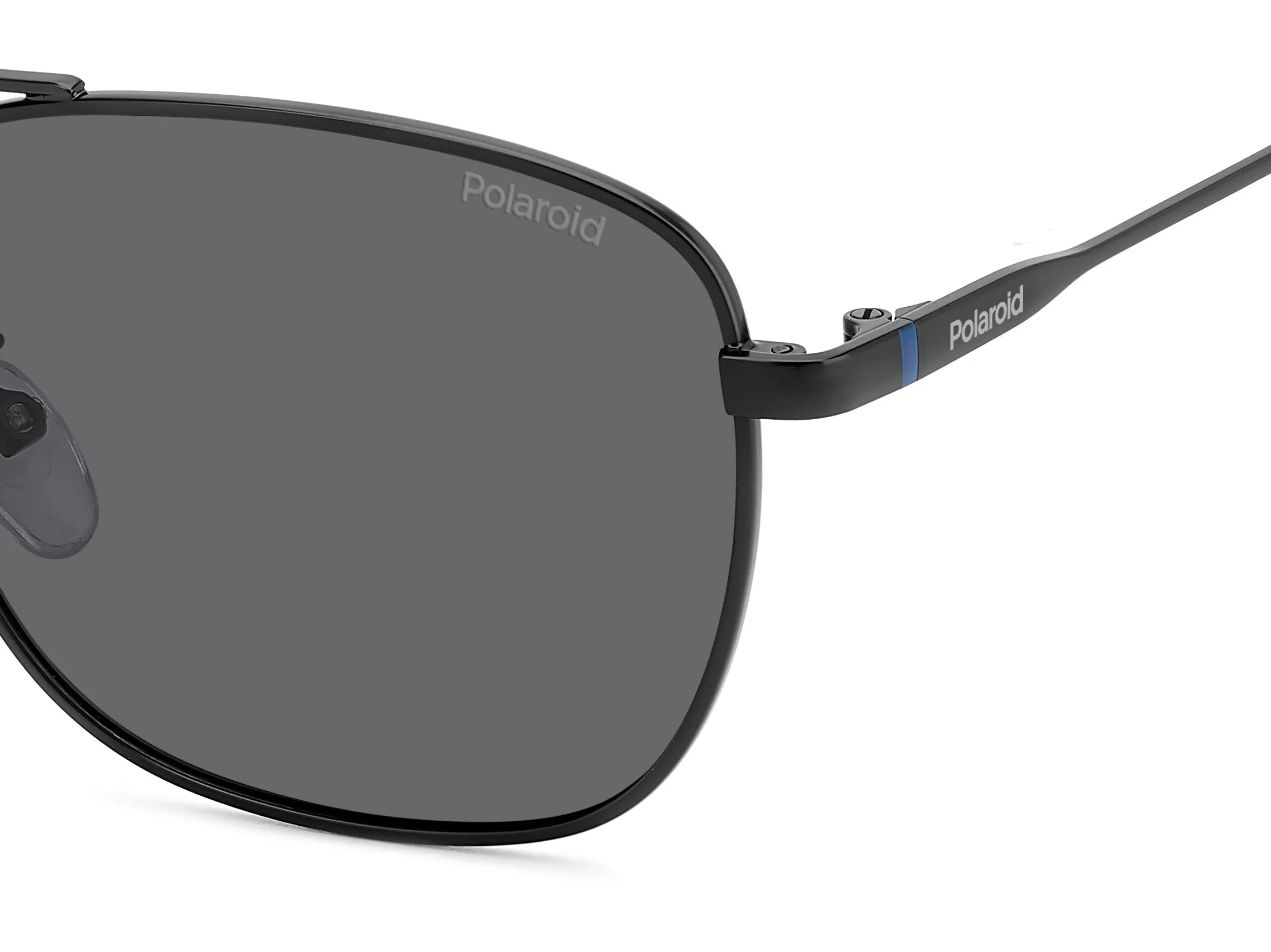 Polaroid PLD 4172/G/S/X 003/M9 Occhiali da sole Metallo Nero-opaco Grigio Squadrata Polarizzata - immagine 4