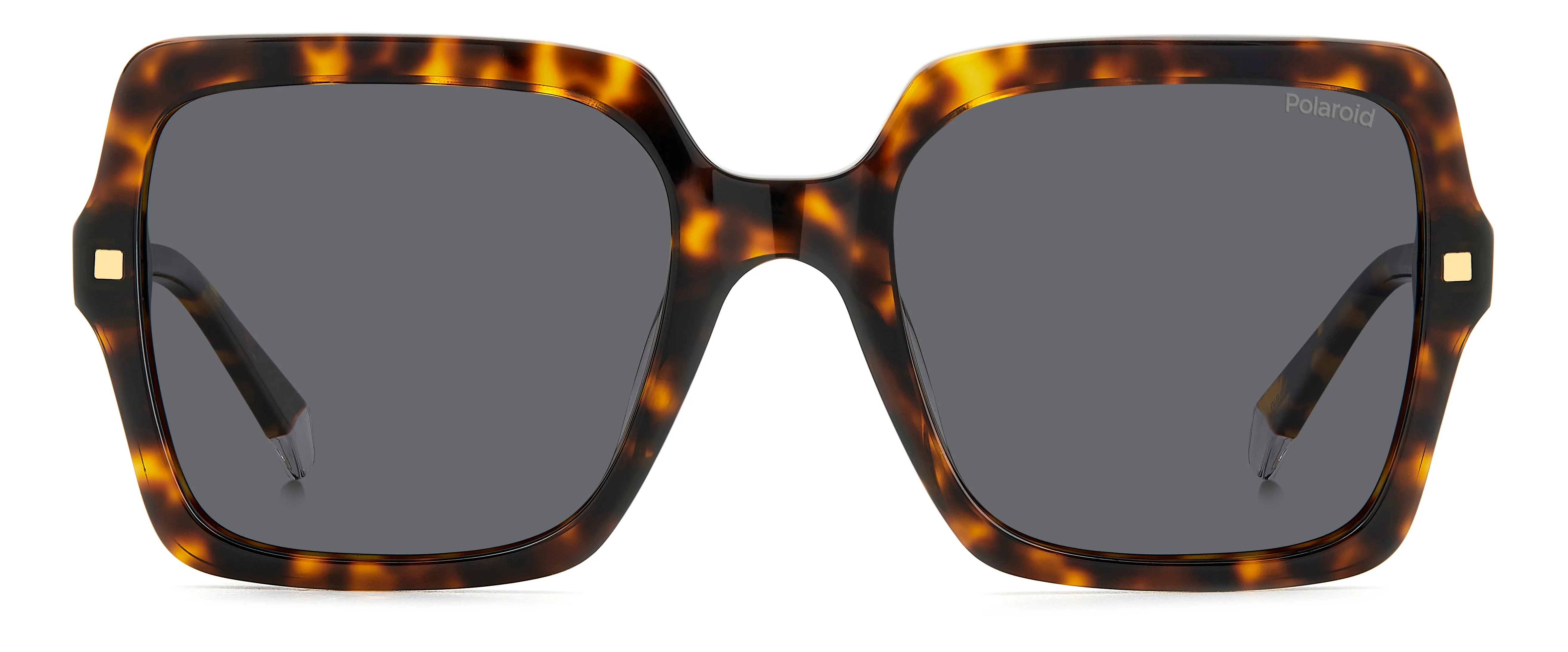Polaroid PLD 4165/S/X 086/M9 Occhiali da sole Acetato Havana Grigio Squadrata Polarizzata - immagine 2