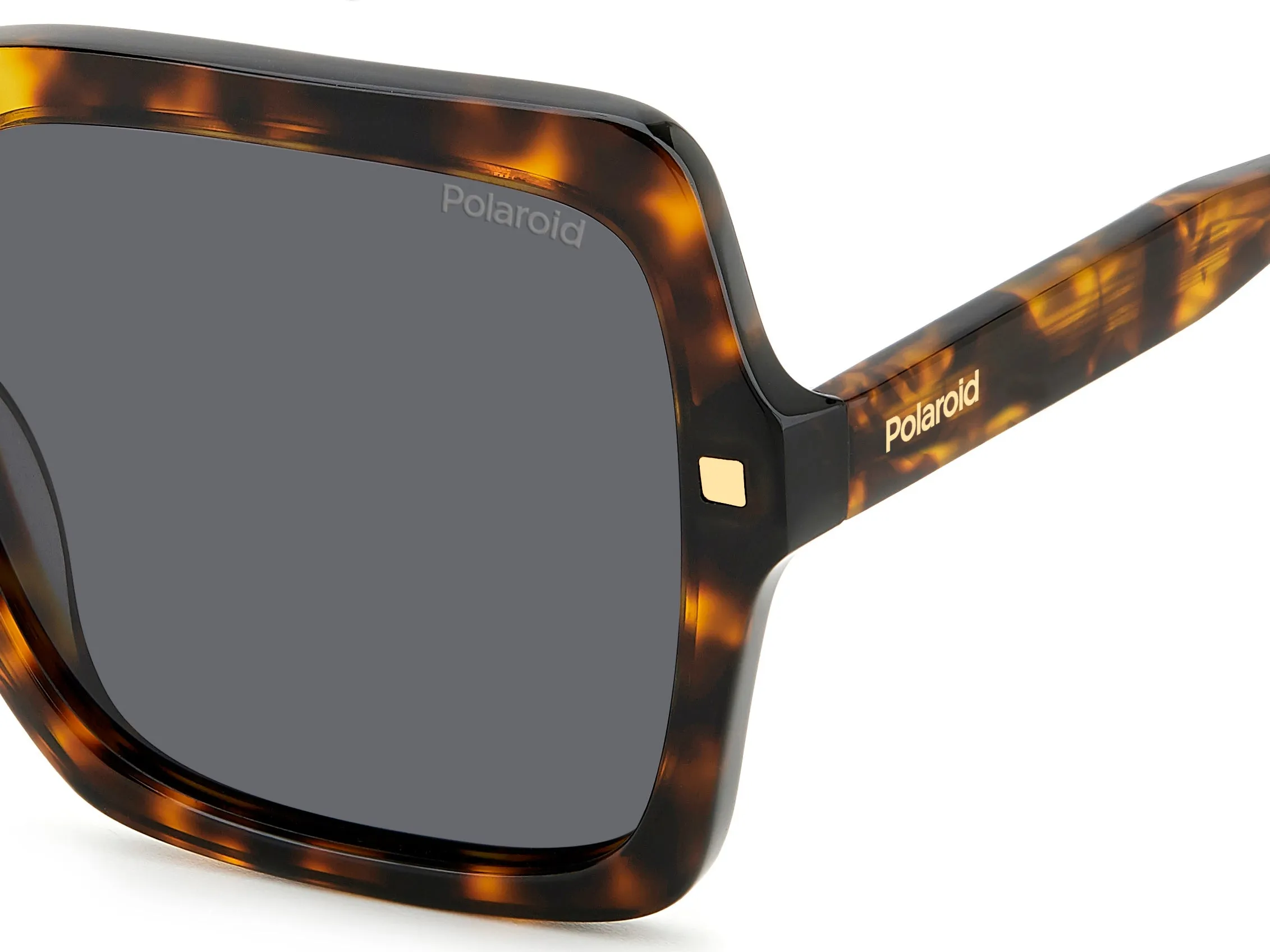 Polaroid PLD 4165/S/X 086/M9 Occhiali da sole Acetato Havana Grigio Squadrata Polarizzata - immagine 4