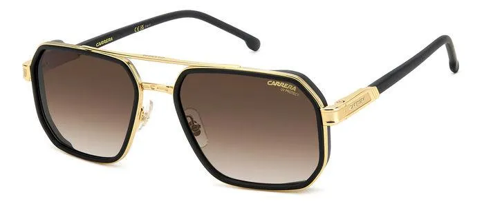 Carrera CARRERA 1069/S I46/86 Occhiali da sole Acciaio Nero-opaco Multicolore Geometrica Sfumato - immagine 1