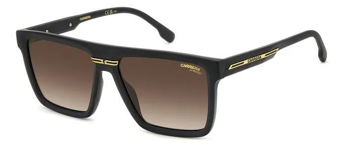 Carrera VICTORY C 03/S 003/86 Occhiali da sole Bio Poliammide Nero-opaco Marrone Squadrata Sfumato - immagine 1