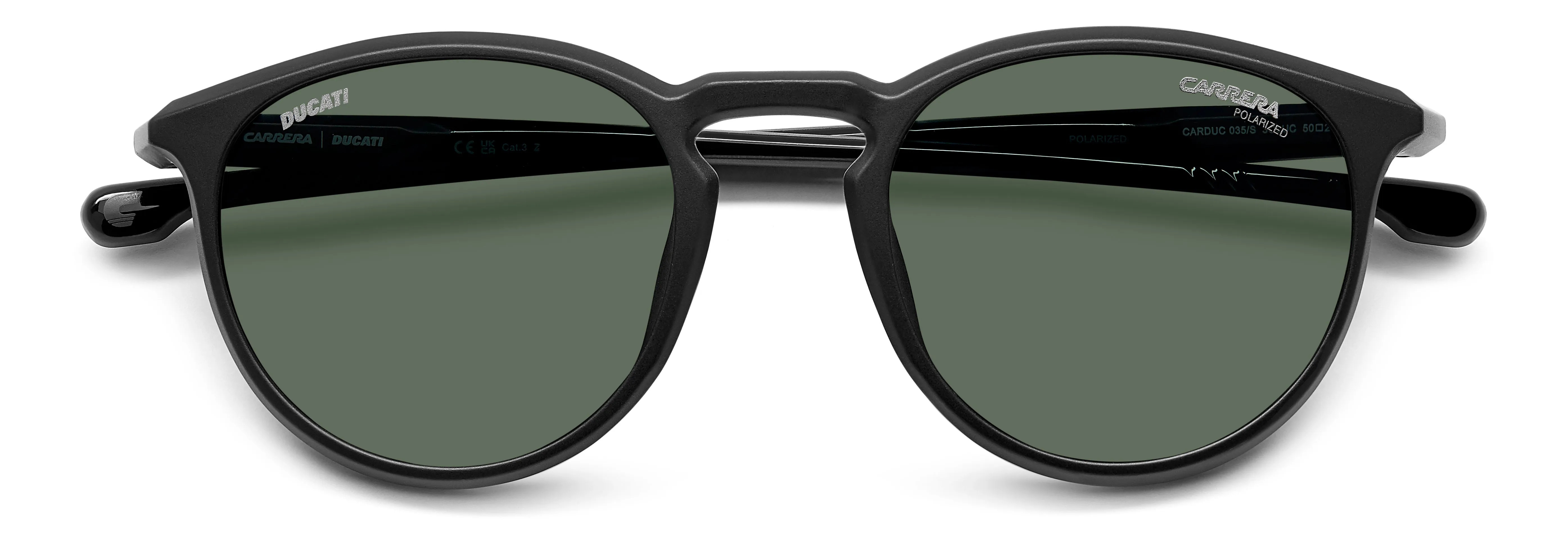 Carrera Ducati CARDUC 035/S 3OL/UC Occhiali da sole Polyamide Nero-opaco Multicolore Rotonda Polarizzata - immagine 3