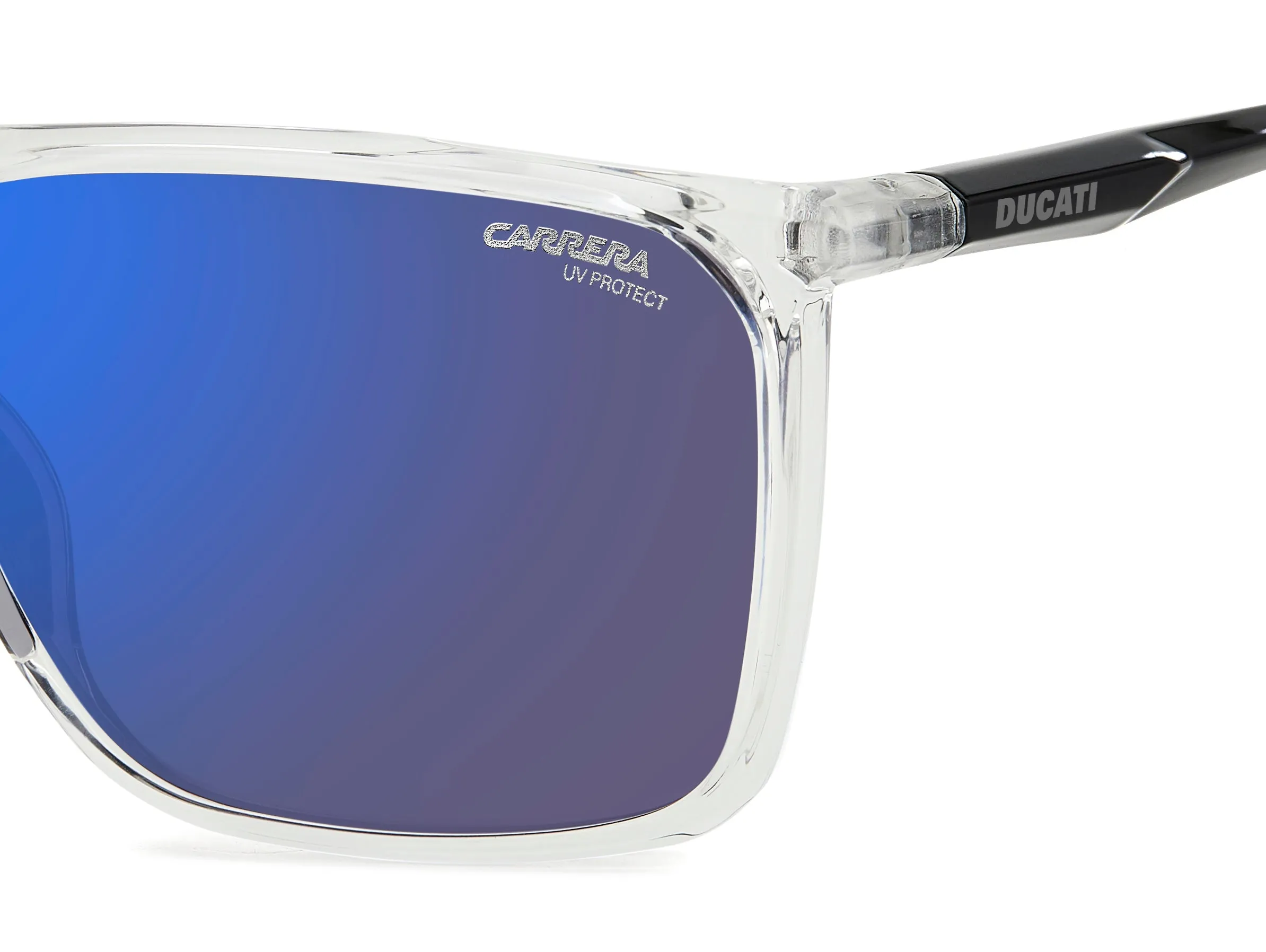 Carrera Ducati CARDUC 034/S 900/XT Occhiali da sole Polyamide Cristallo Blu Squadrata Specchiato - immagine 4