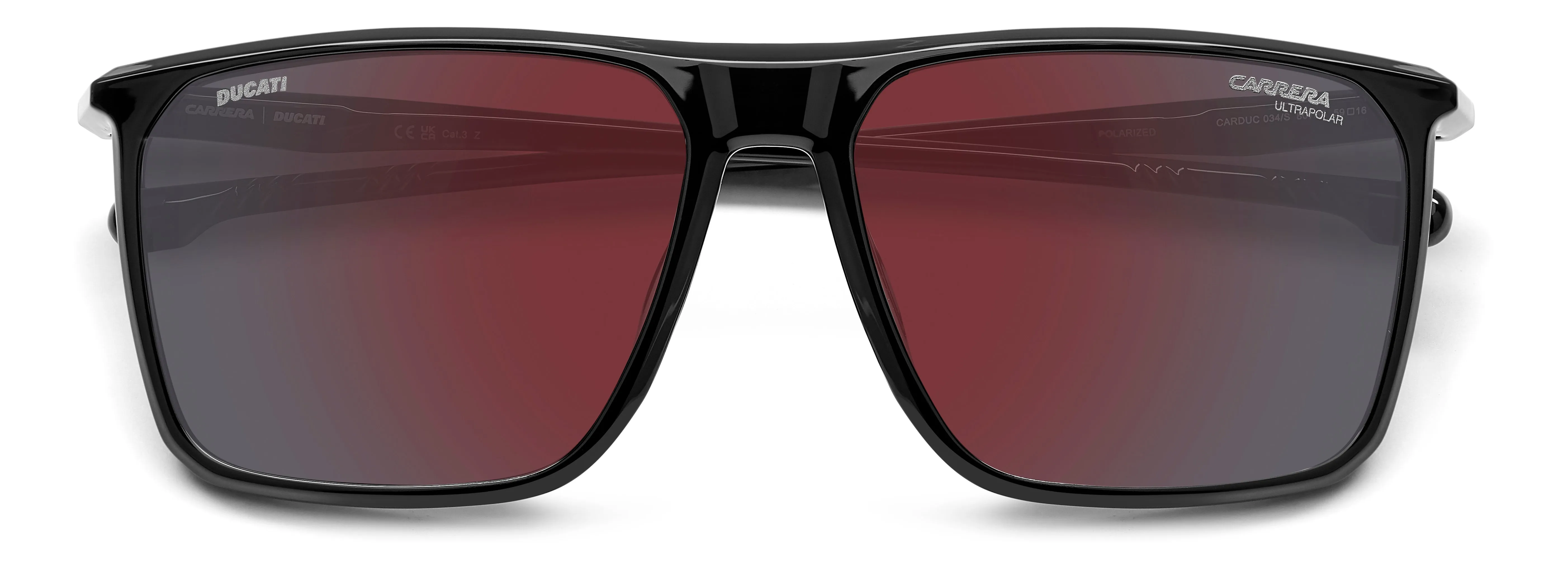 Carrera Ducati CARDUC 034/S 807/H4 Occhiali da sole Polyamide Nero Grigio Squadrata Polarizzata - immagine 3