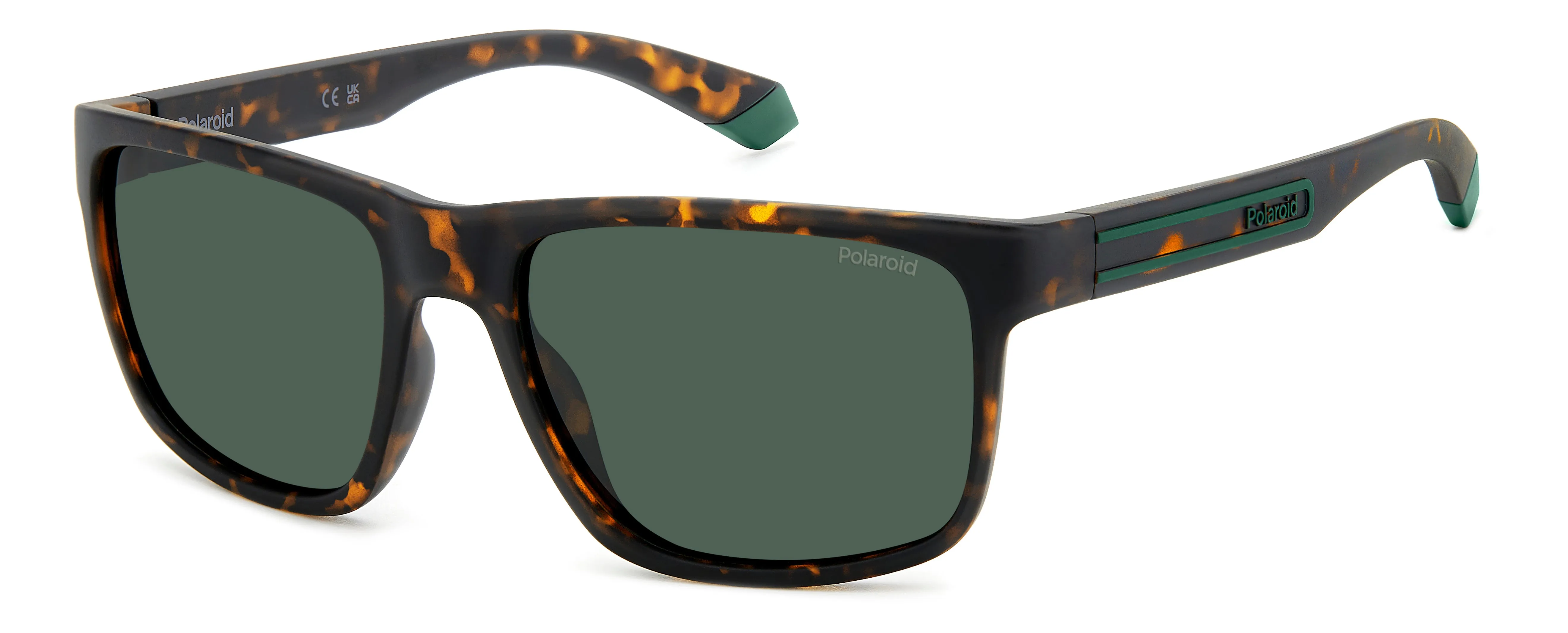 Polaroid PLD 2157/S HGC/UC Occhiali da sole Plastica Havana Verde Squadrata Polarizzata - immagine 1
