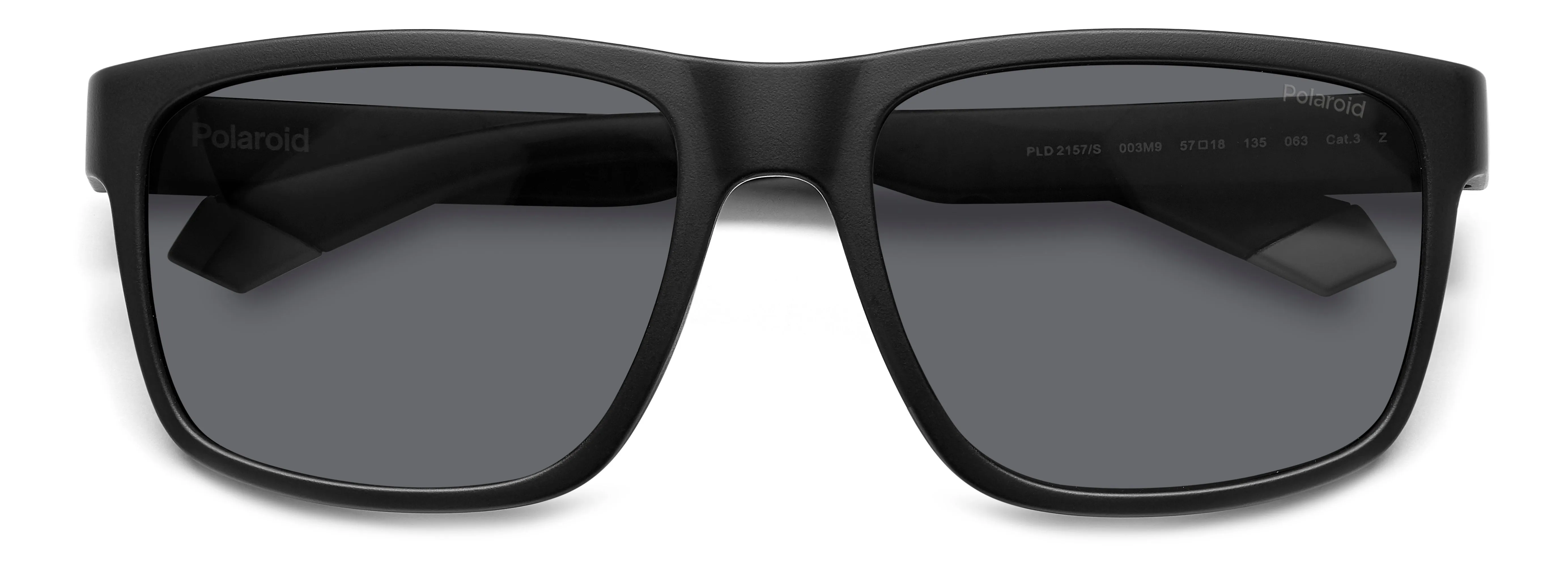 Polaroid PLD 2157/S 003/M9 Occhiali da sole Plastica Nero Grigio Squadrata Polarizzata - immagine 3