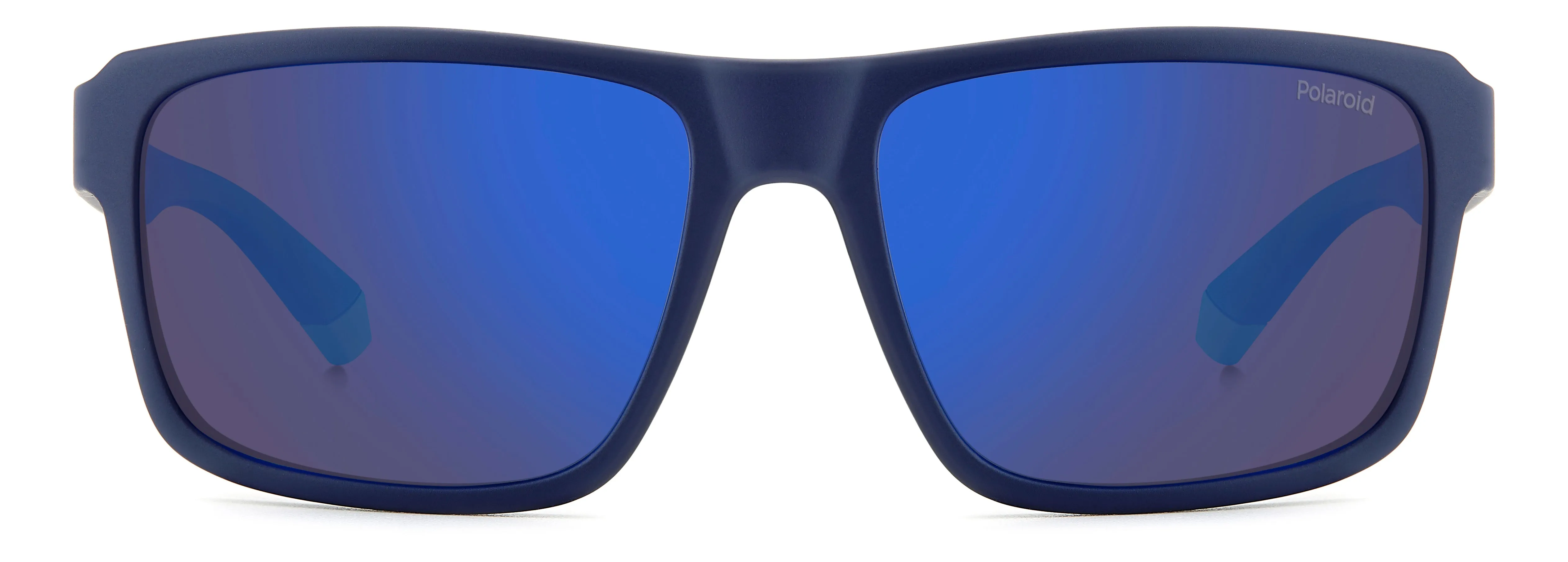 Polaroid PLD 2158/S FLL/5X Occhiali da sole Policarbonato Blu Blu Geometrica Polarizzata Specchiato - immagine 2
