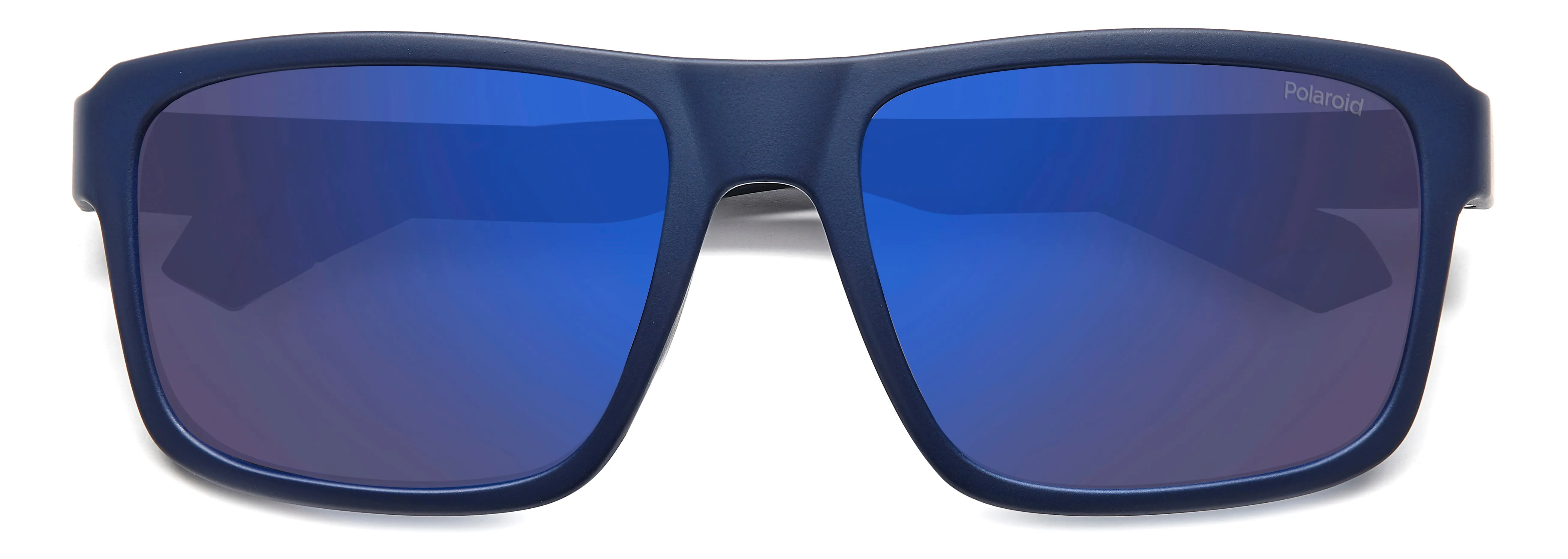 Polaroid PLD 2158/S FLL/5X Occhiali da sole Policarbonato Blu Blu Geometrica Polarizzata Specchiato - immagine 3