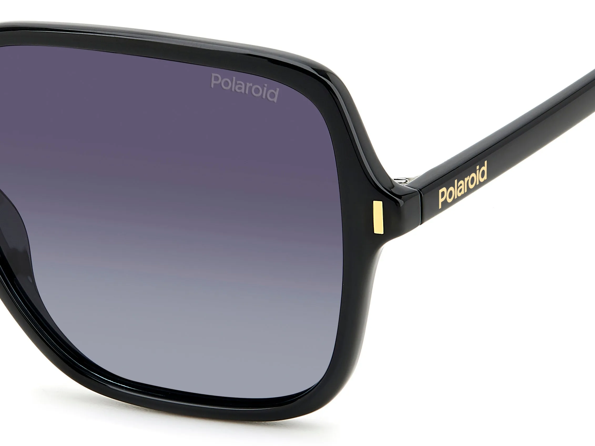 Polaroid PLD 6219/S 807/WJ Occhiali da sole Plastica Nero Grigio Squadrata Polarizzata Sfumato - immagine 4