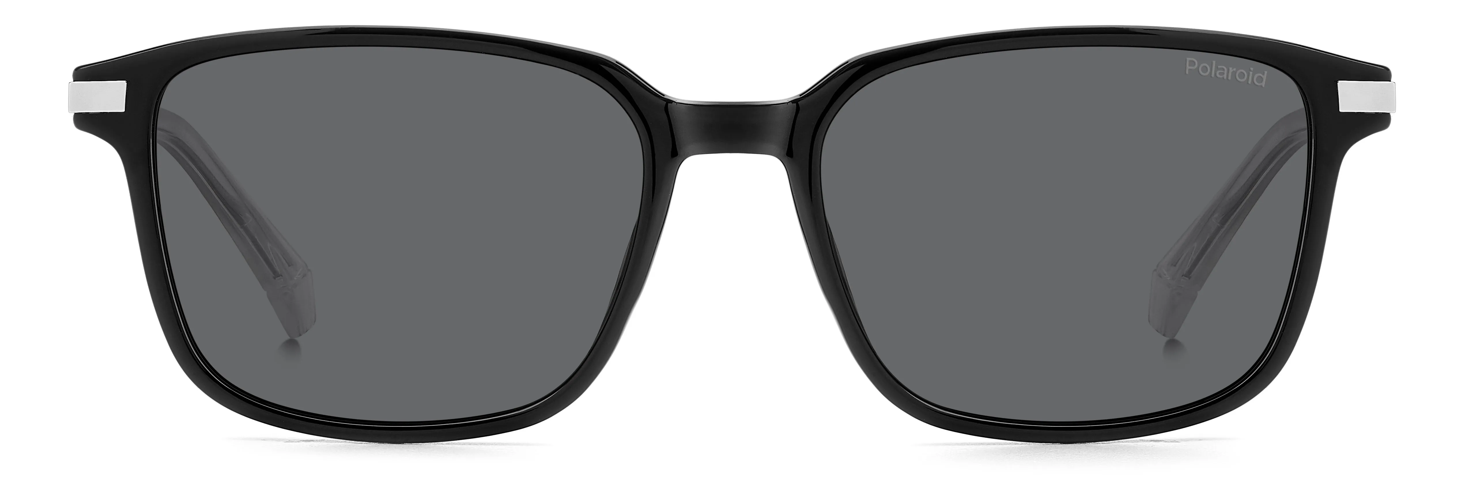 Polaroid PLD 4169/G/S/X 807/M9 Occhiali da sole Policarbonato Nero Grigio Squadrata Polarizzata - immagine 2