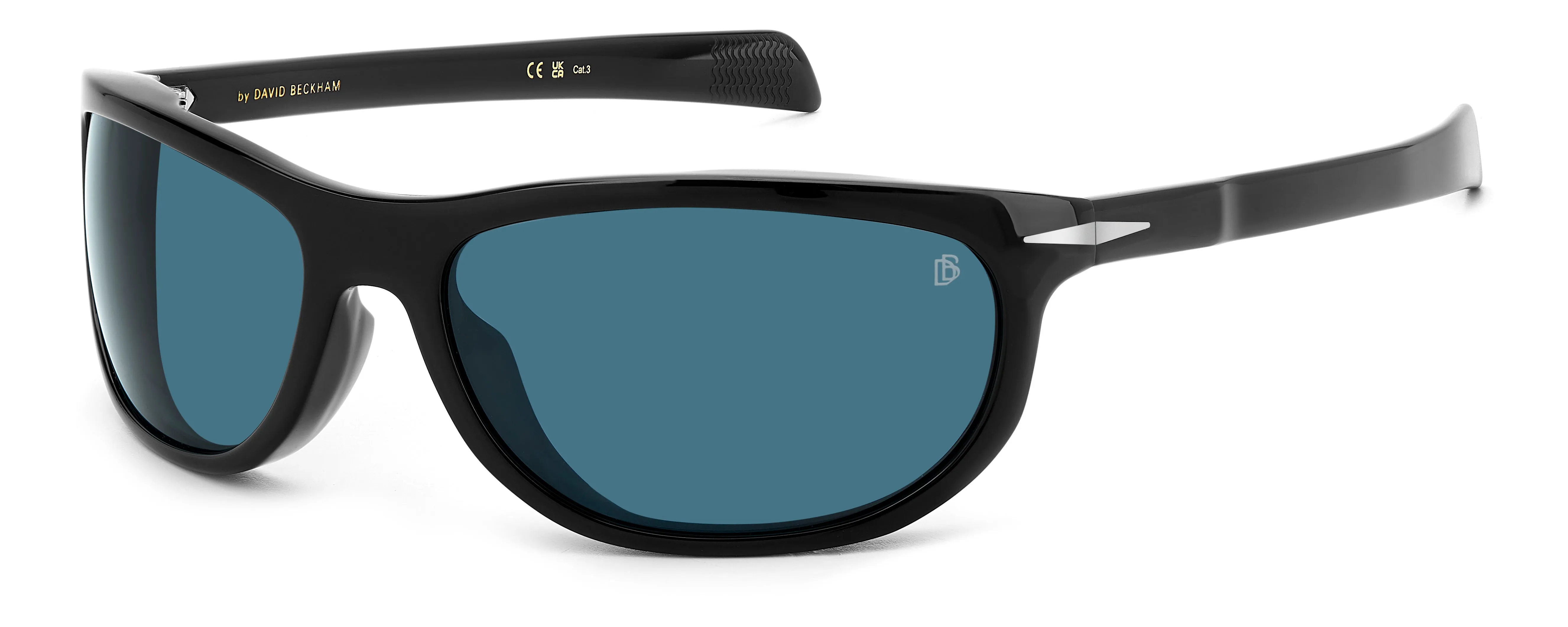 DAVID BECKHAM DB 7117/S 807/08 Occhiali da sole Acetato Nero Grigio Squadrata Sfumato - immagine 1