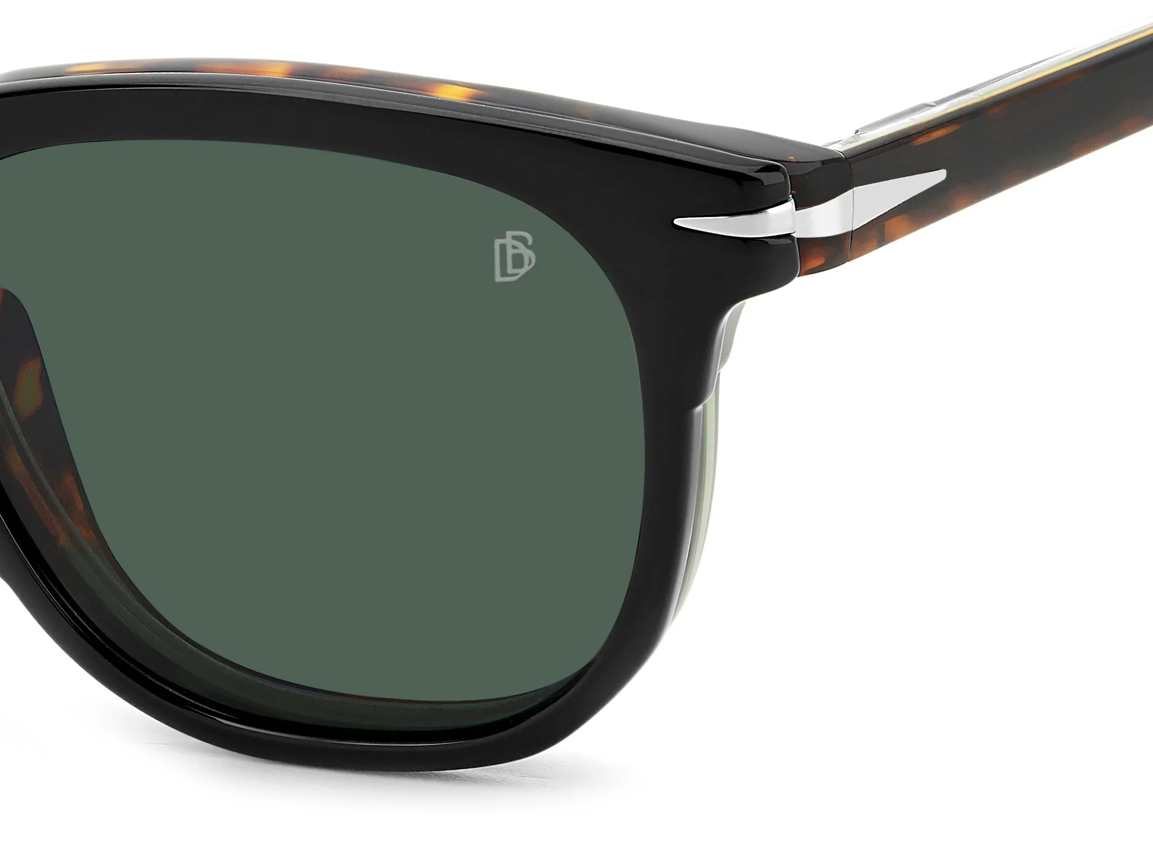 DAVID BECKHAM DB 7120/CS PHW/UC Occhiali da sole Acetato Havana/Verde Verde Squadrata Polarizzata - immagine 3