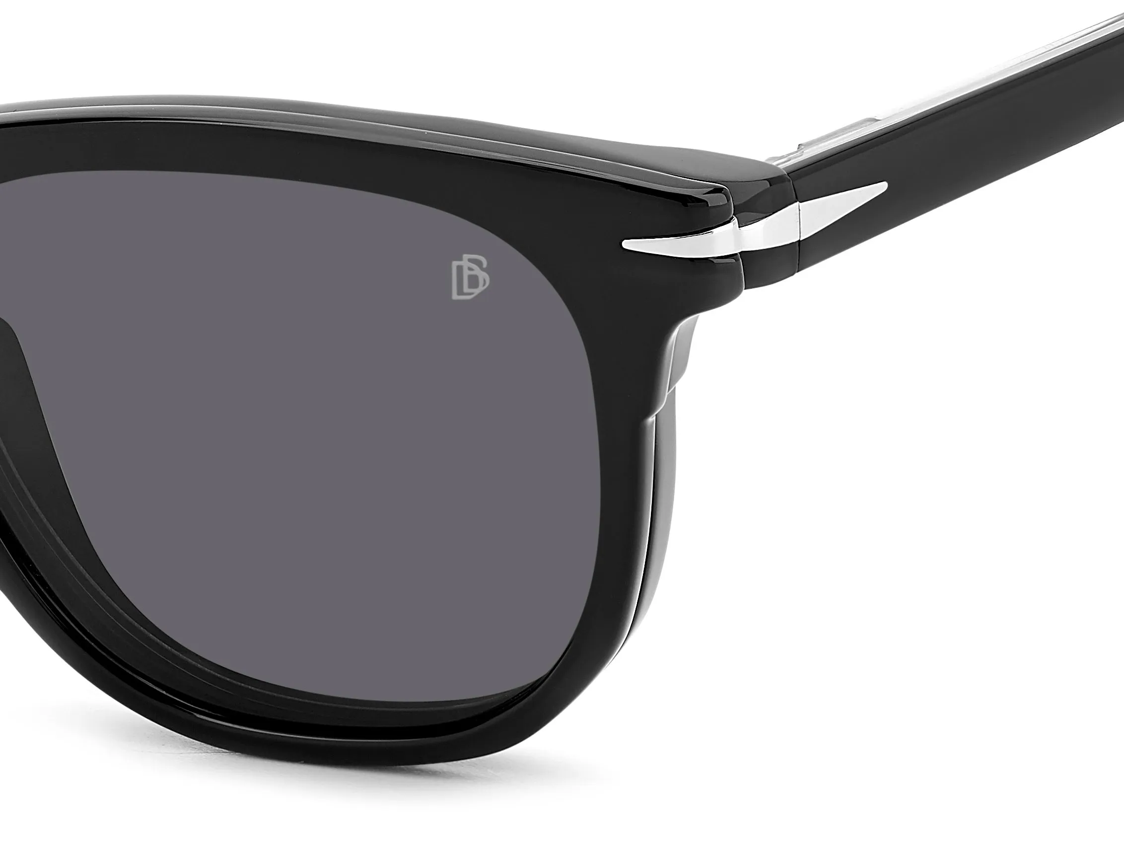 DAVID BECKHAM DB 7120/CS 807/M9 Occhiali da sole Acetato Nero Grigio Squadrata Polarizzata - immagine 3