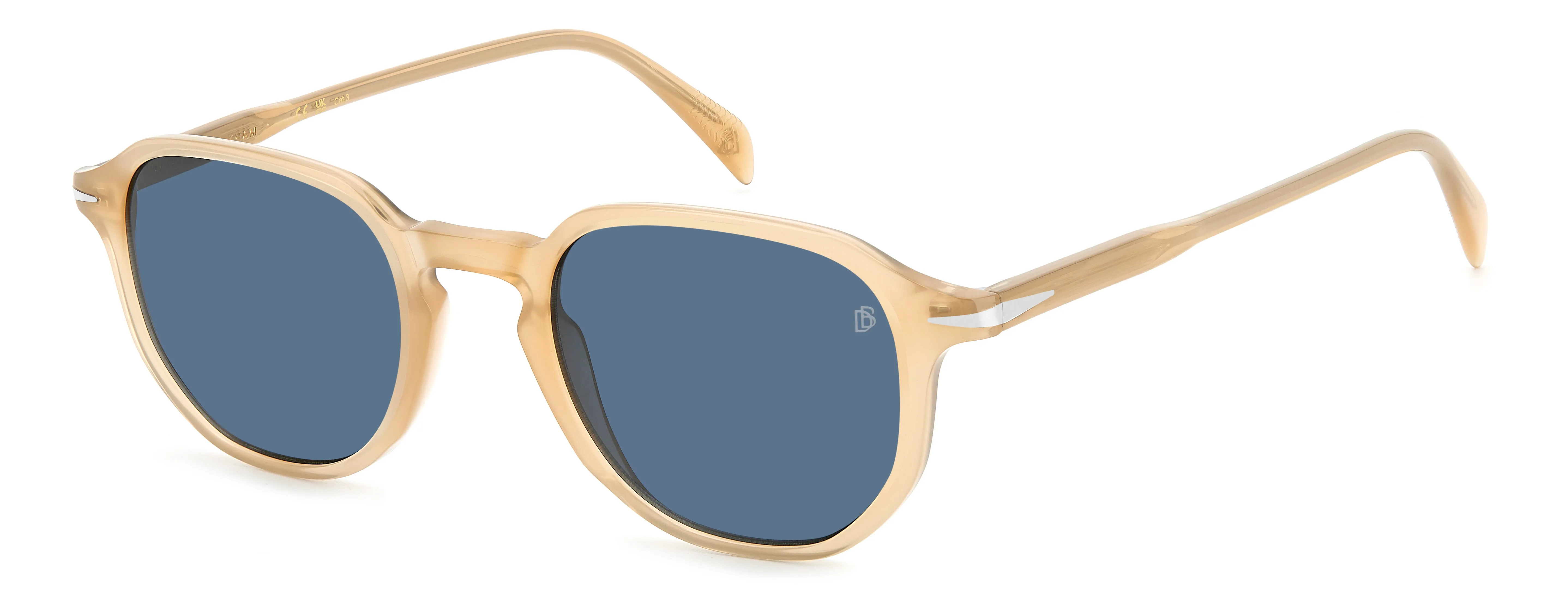 DAVID BECKHAM DB 1140/S HAM/KU Occhiali da sole Acetato Champagne Blu Geometrica - immagine 1