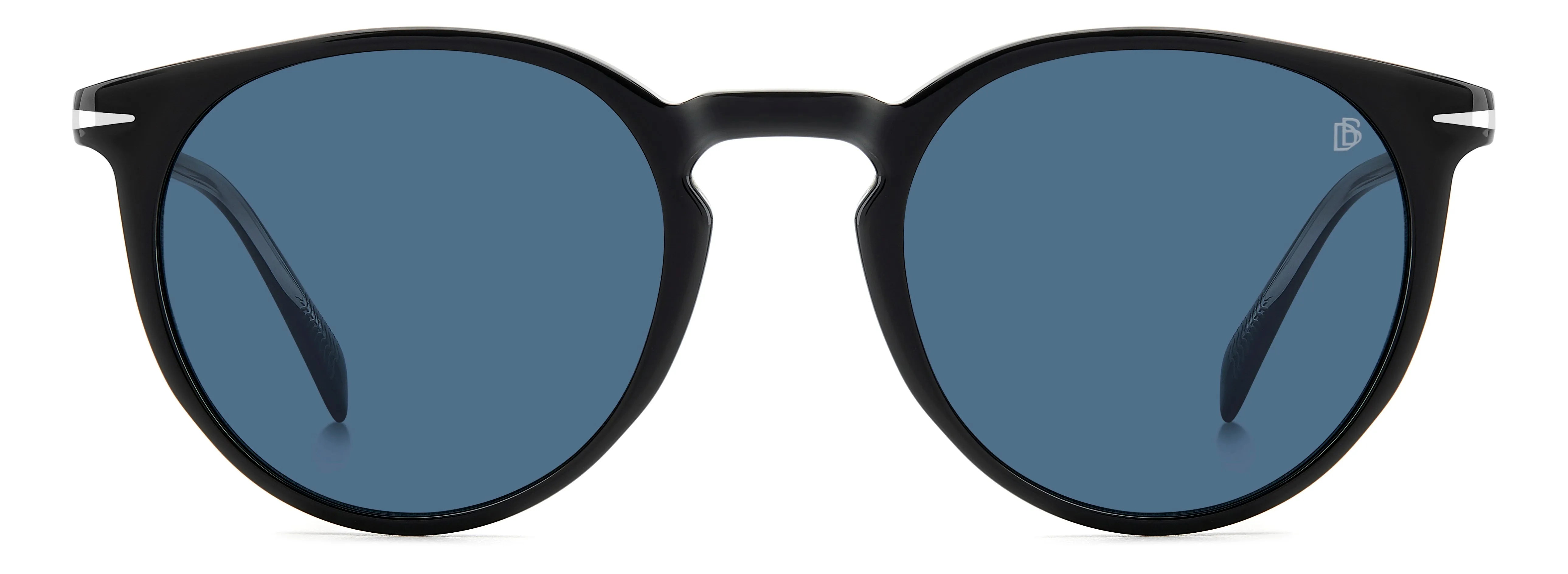 DAVID BECKHAM DB 1139/S 807/KU Occhiali da sole Acetato Nero Blu Squadrata - immagine 2