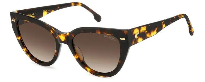 Carrera CARRERA 3017/S 086/HA Occhiali da sole Acetato Havana Marrone Cat Eye Sfumato - immagine 1