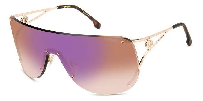 Carrera CARRERA 3006/S DDB/A8 Occhiali da sole Metallo Oro Viola Maschera Normale Sfumato - immagine 1